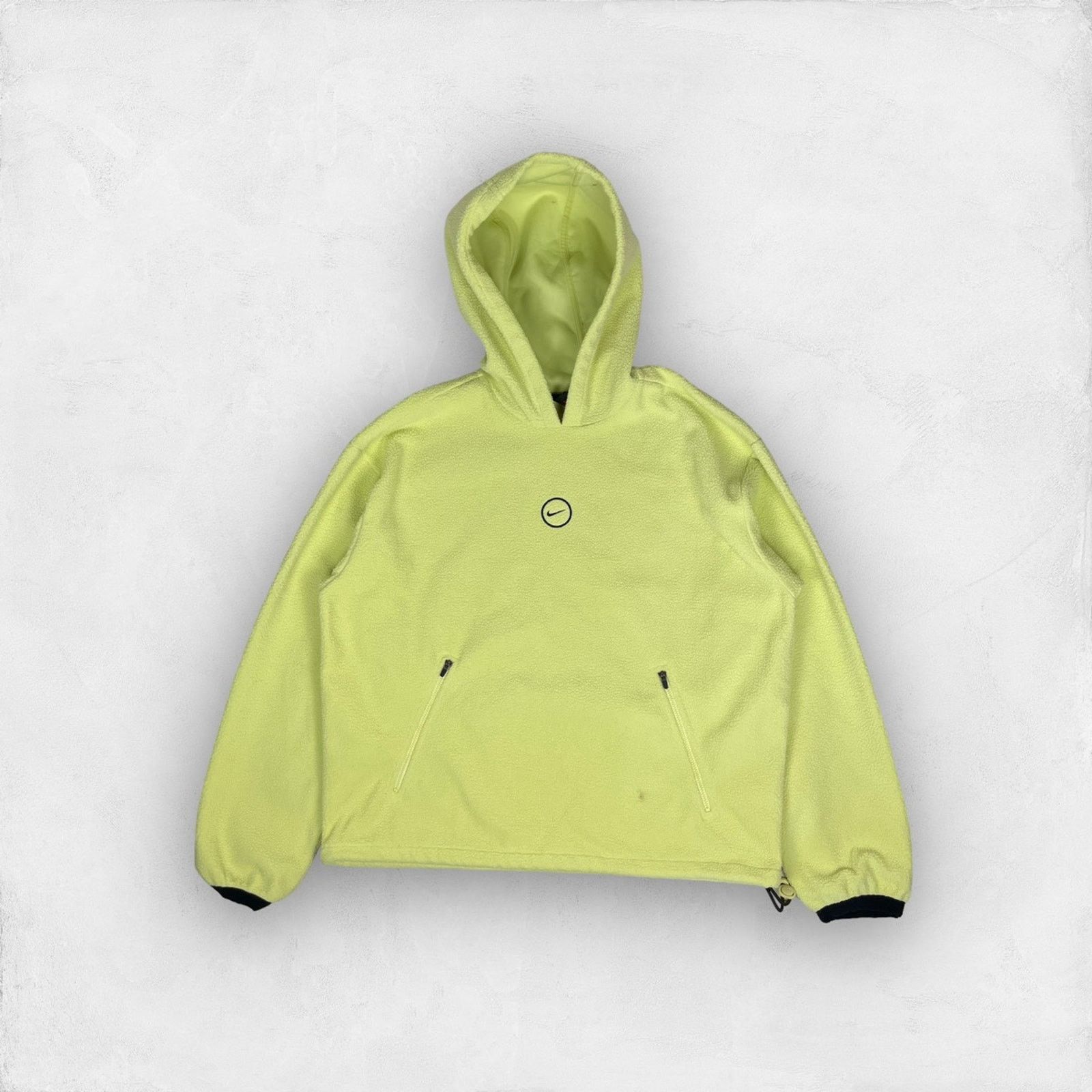 Nike × Vintage Nike Vintage Sherpa Central Swoosh hoodie Size US S / EU 44-46 / 1 - 1 Thumbnail