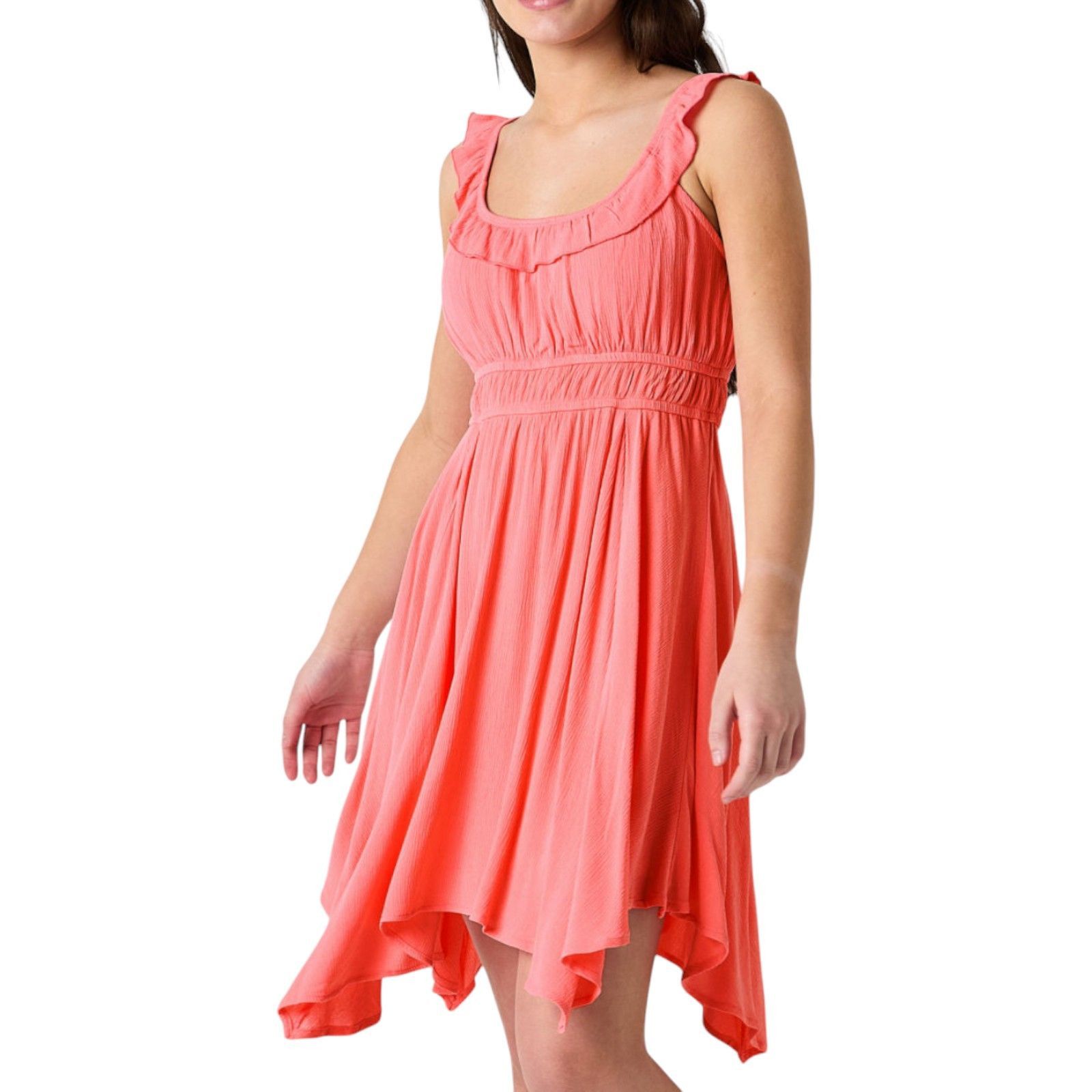 Arizona Jean Co. Arizona - Women's Sleeveless Babydoll Dress - Juniors - Pink Size M / US 6-8 / IT 42-44 - 13 Thumbnail