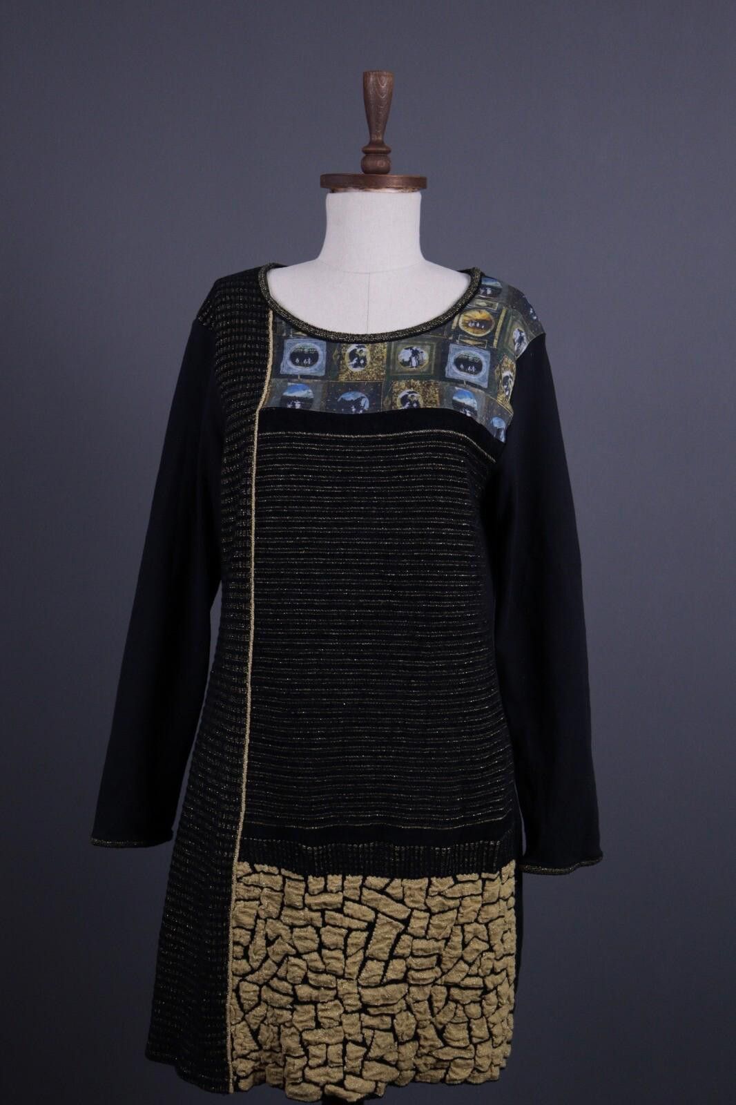 Designer Aventure Des Toiles Designer Black A-Line Dress Size 44 Size M / US 6-8 / IT 42-44 - 1 Thumbnail