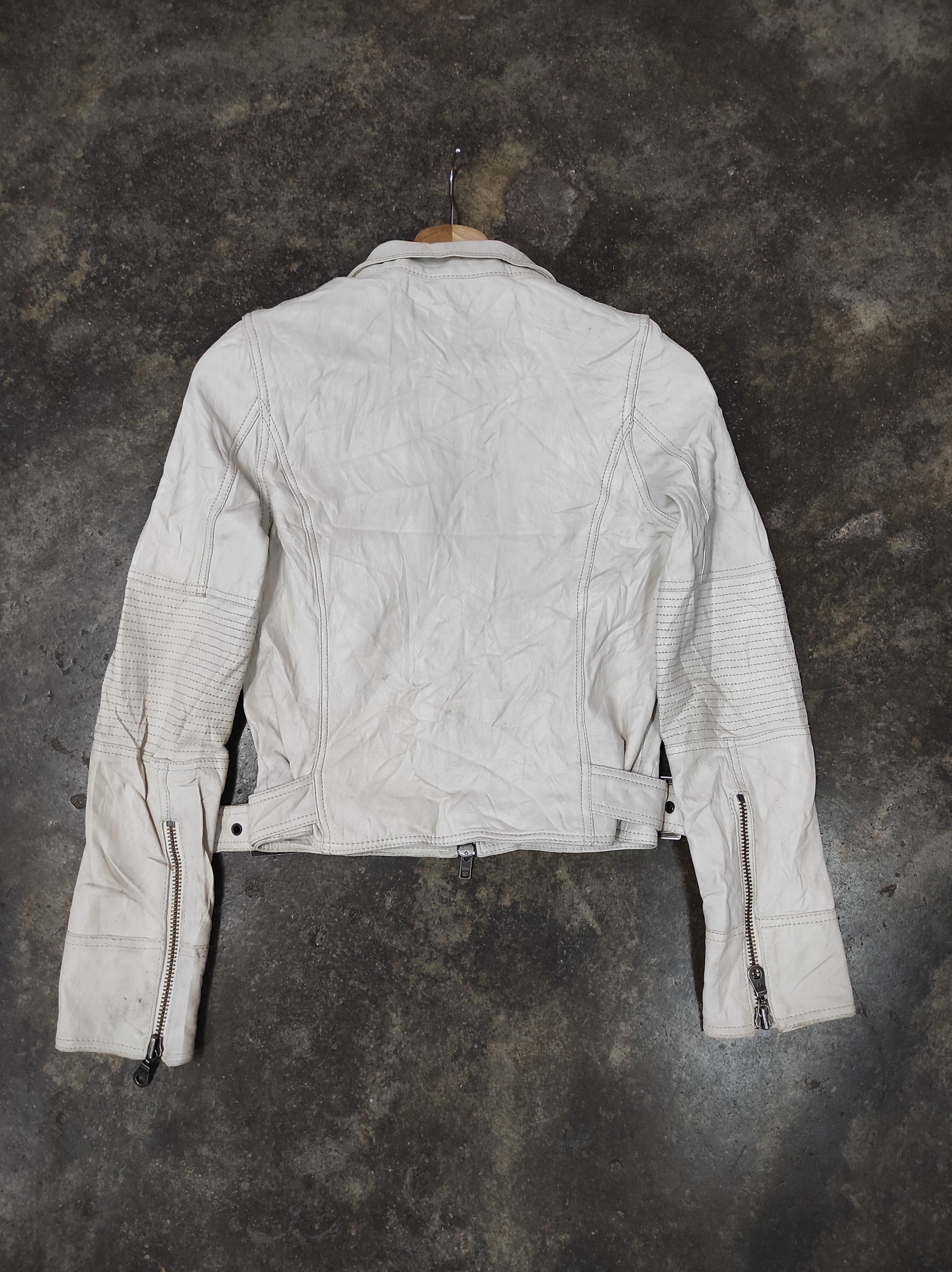 Japanese Brand SYNCHRONICITY LAMB LEATHER DOUBLE COLLAR JACKET Size XS / US 0-2 / IT 36-38 - 7 Thumbnail
