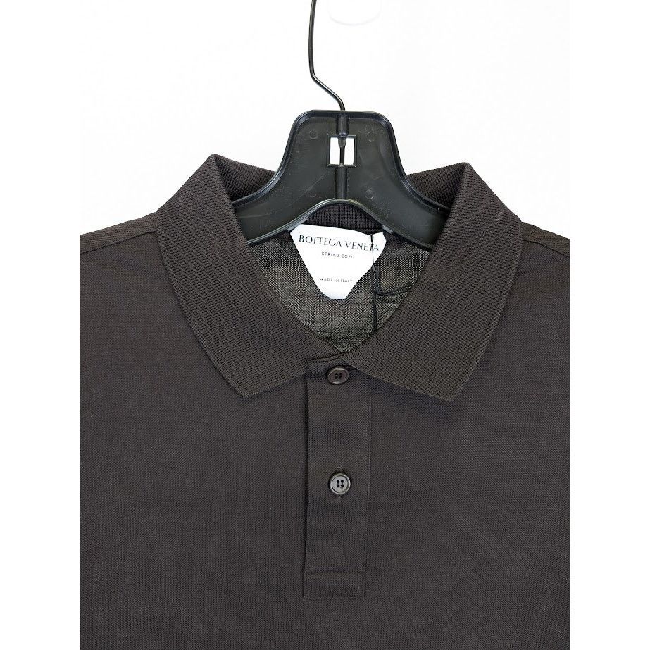 Bottega Veneta o1rshd1 Polo Dry Piquet in Dark Brown Size US M / EU 48-50 / 2 - 4 Thumbnail