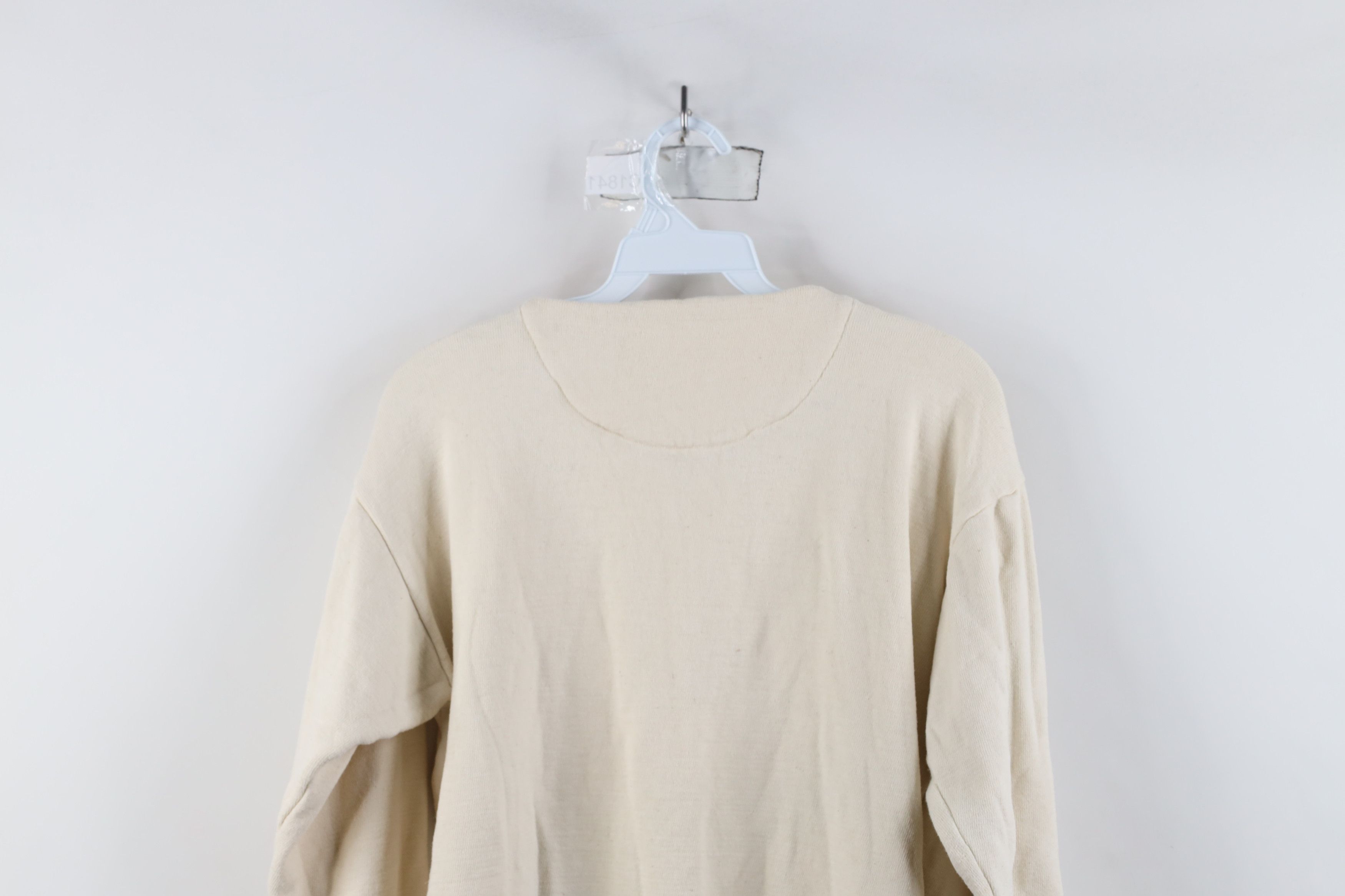 Vintage Vintage 50s Streetwear Lined Long Sleeve Henley T-Shirt Size US L / EU 52-54 / 3 - 12 Thumbnail