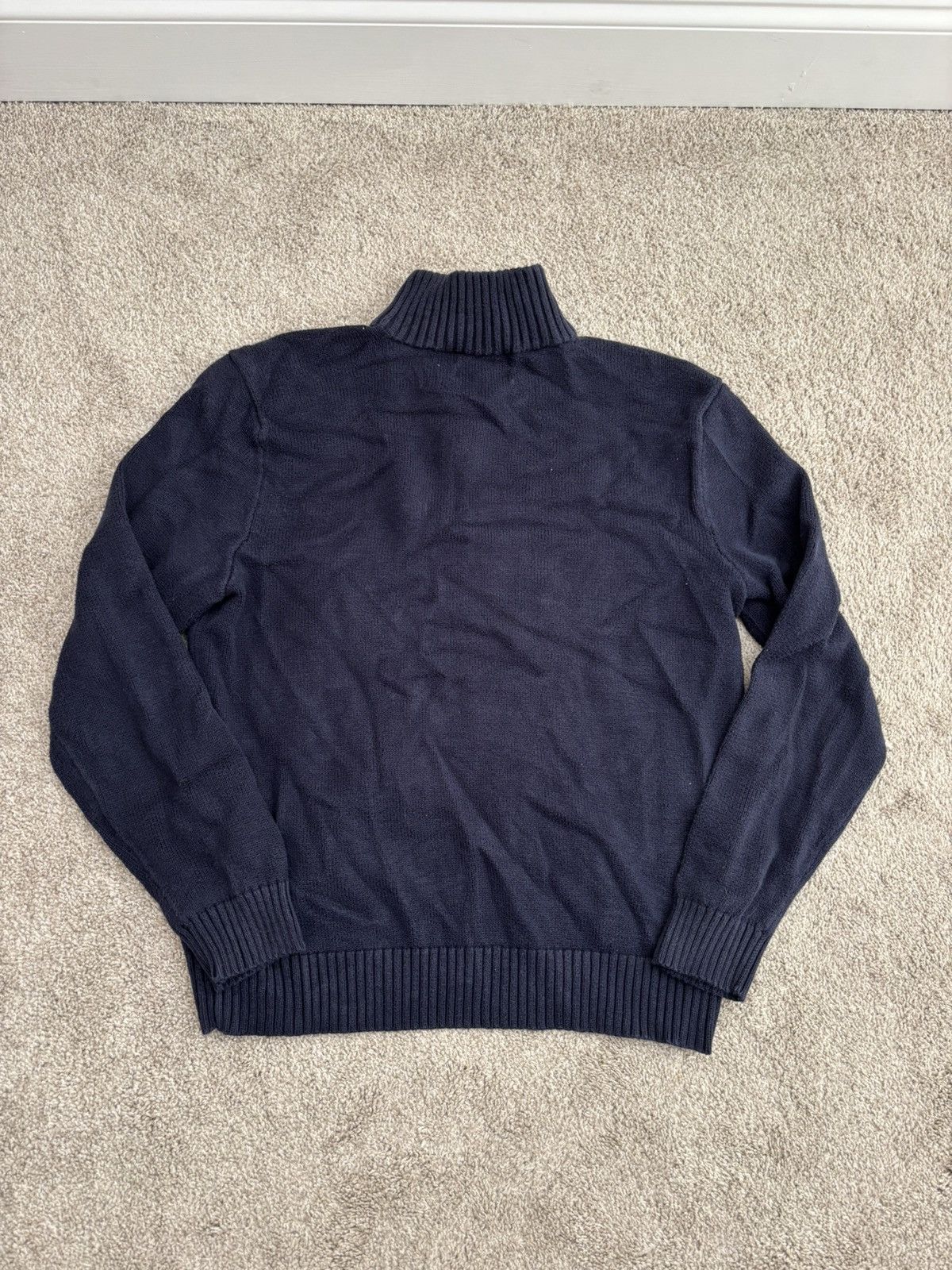 Polo Ralph Lauren Vintage Polo Ralph Lauren Quarter Zip Sweater Size US L / EU 52-54 / 3 - 3 Thumbnail