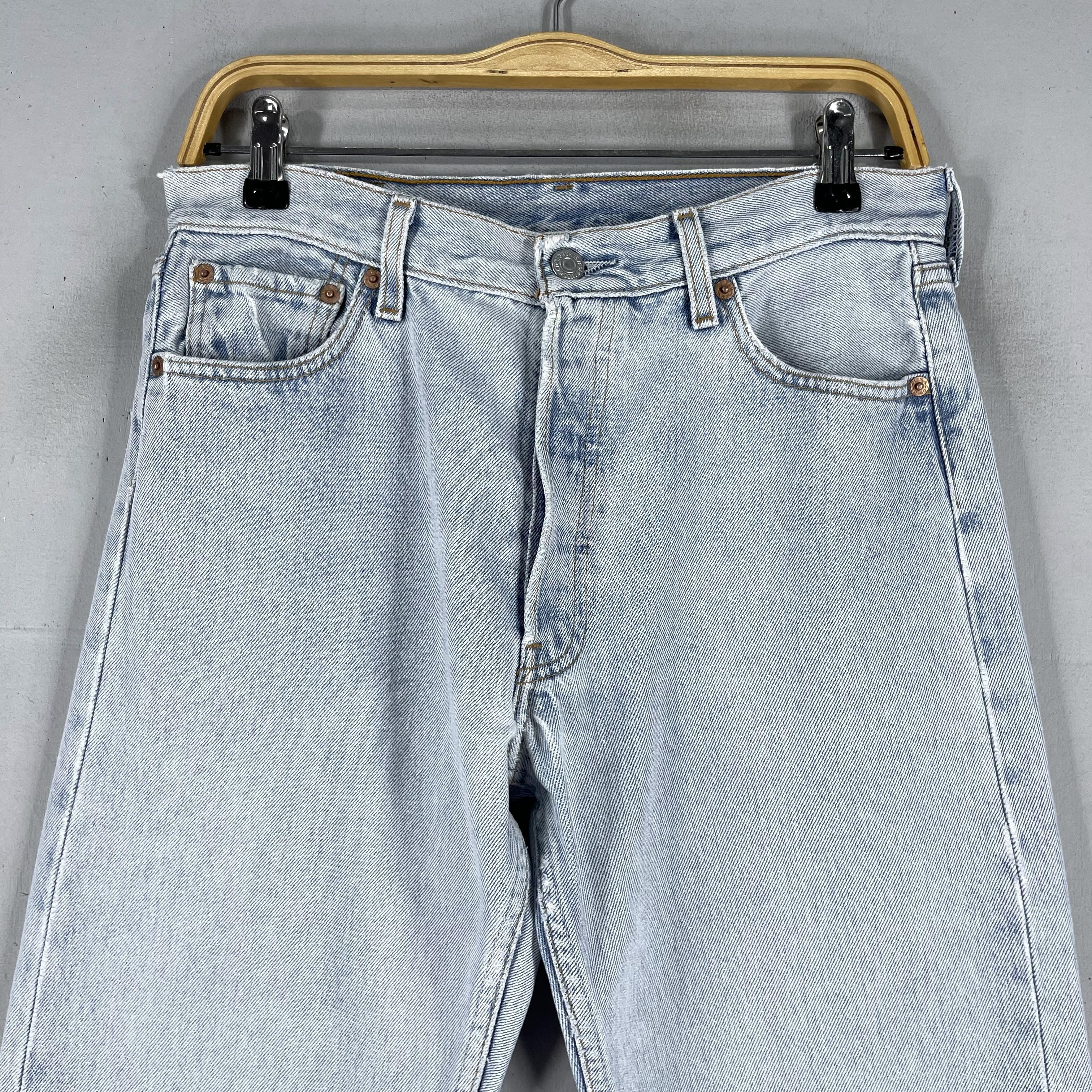 Levi's × Vintage Vintage Levis 501 Distressed Student Fit Jeans Size 30 Size US 30 / EU 46 - 2 Thumbnail