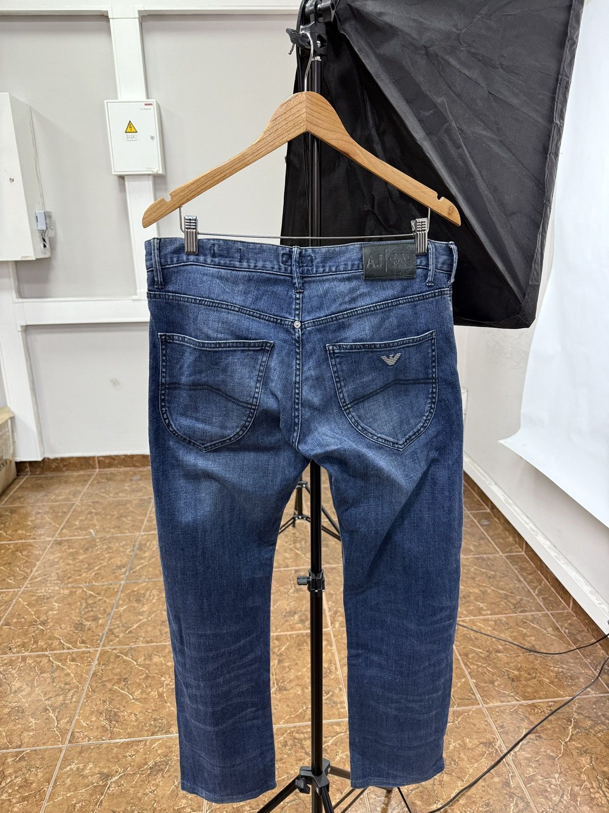 Armani 🇺🇸 Vintage 90s Armani Jeans J02 Extra Slim Fit Comfort Fabric Size US 34 / EU 50 - 1 Thumbnail