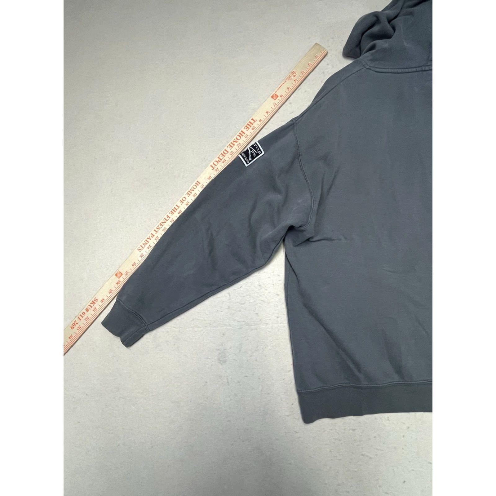 Vintage Grunt Style Hoodie XL Pullover Hooded Graphic Print Flag Gray Crew Neck Sweatshirt Men Size US XL / EU 56 / 4 - 4 Thumbnail