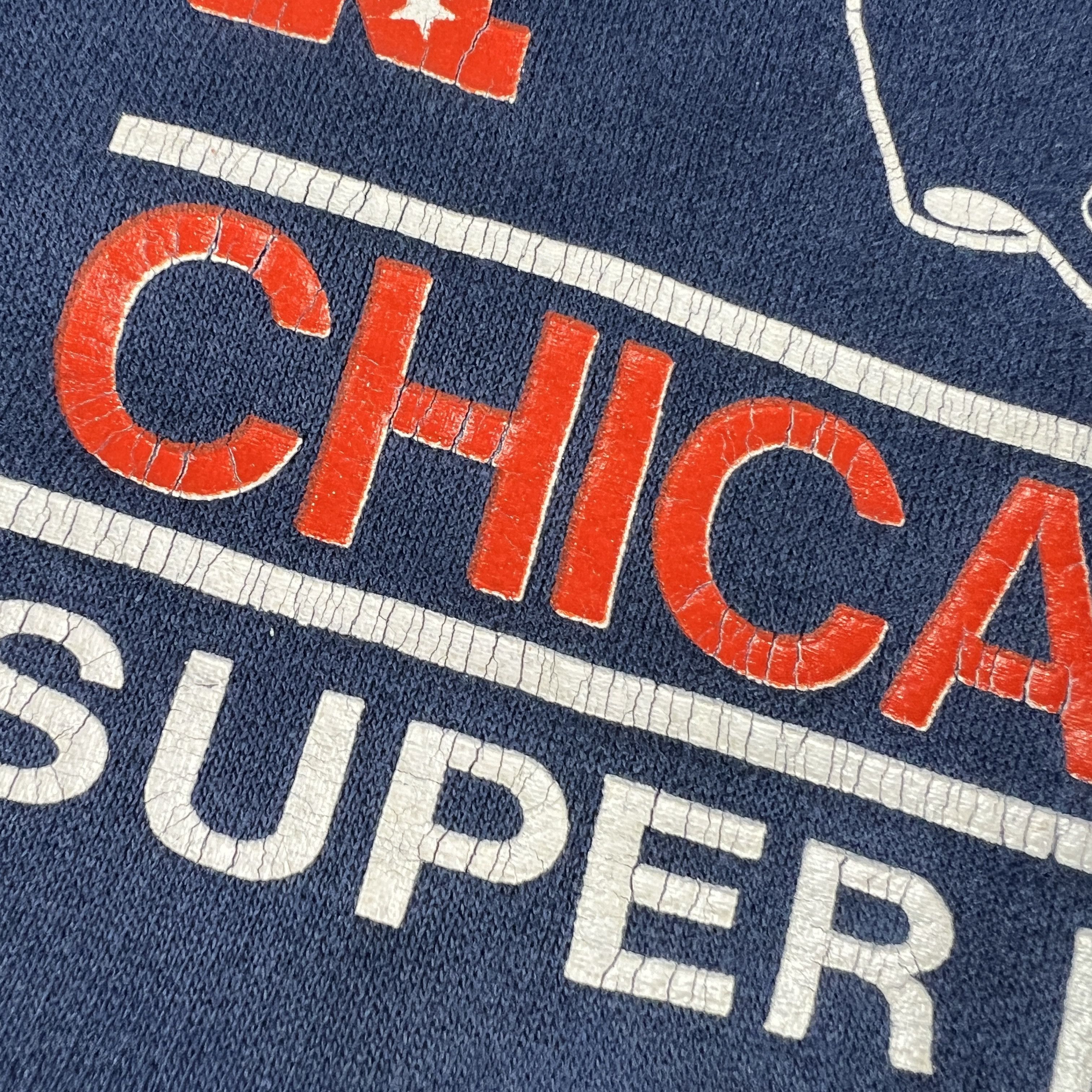 NFL × Vintage VTG 80s Trench Chicago Bears Sweatshirt Blue Faded Crewneck Size US L / EU 52-54 / 3 - 5 Thumbnail