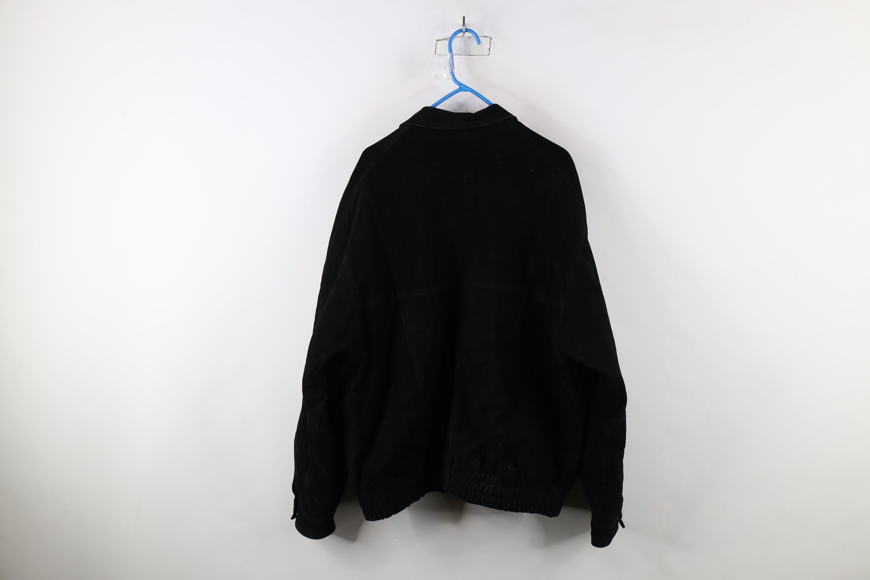 Vintage Vintage 90s Streetwear Quilted Suede Leather Bomber Jacket Size US L / EU 52-54 / 3 - 15 Thumbnail