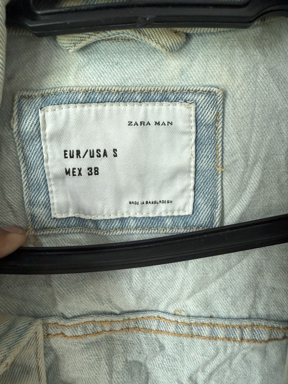 Zara BINDING Zara Denim Man Distress Design Jacket Ripped Style Size US S / EU 44-46 / 1 - 8 Thumbnail