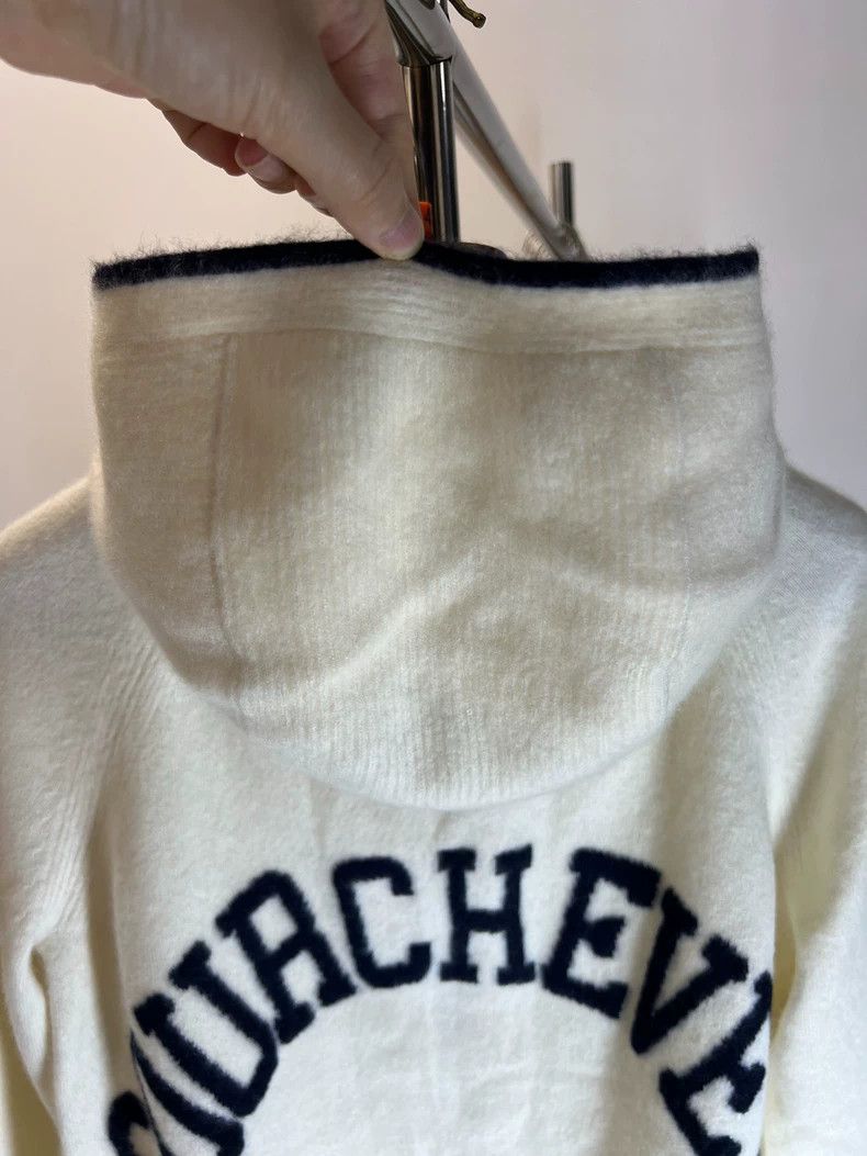 Loro Piana LORO PIANA Alphabetic cashmere woolen cap sweater Size S / US 4 / IT 40 - 8 Thumbnail