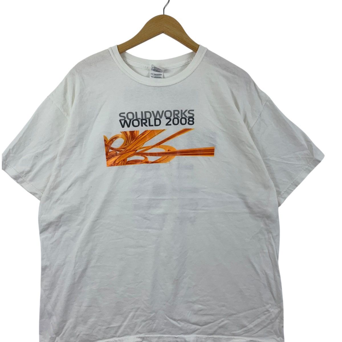 Vintage SOLIDWORKS 2008 WORLD CONVENTION HP Dell Tee Shirt Top Size US XL / EU 56 / 4 - 3 Thumbnail
