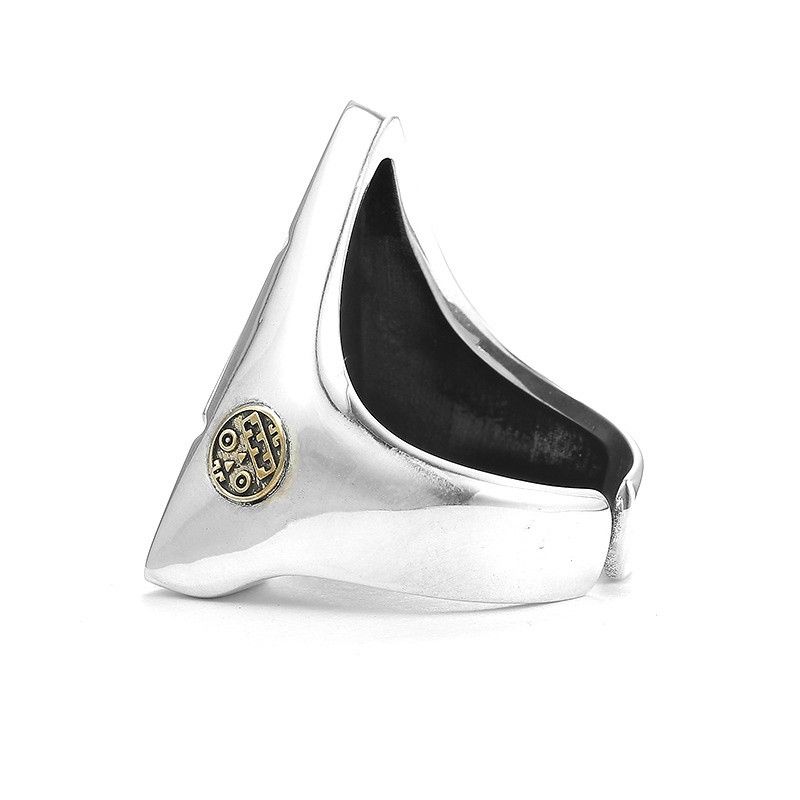 Sterling Silver × Vintage Resizable 925 Sterling Silver God Eye Ring Size ONE SIZE - 4 Thumbnail
