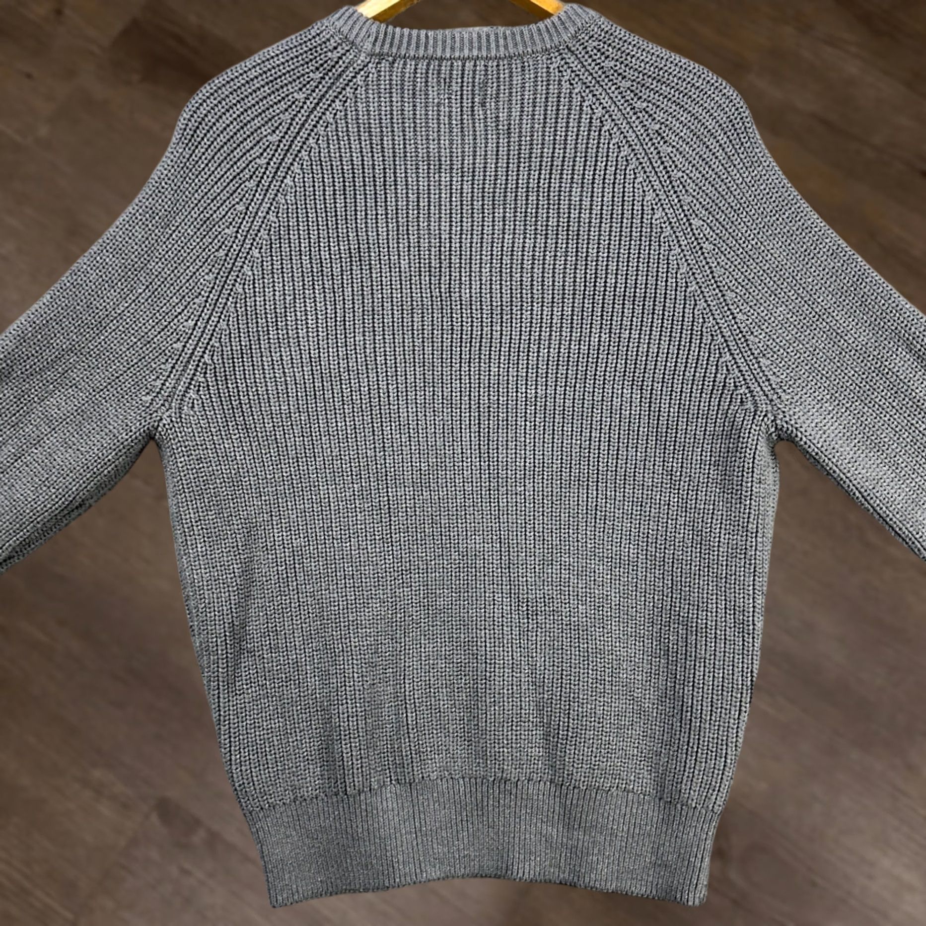 Vintage Fair Harbor Sweater Crewneck Mens Medium Gray Knit Pullover Organic Cotton Blend Short Sleeve? Size US M / EU 48-50 / 2 - 1 Thumbnail