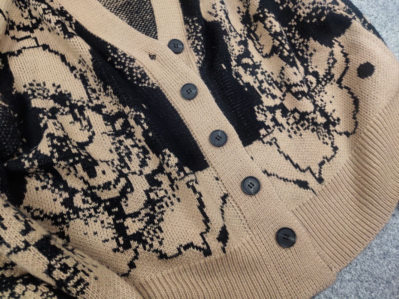 If Six Was Nine Vintage Japan hysteric glamour Style Knit Pattern Cardigan Size US M / EU 48-50 / 2 - 7 Thumbnail