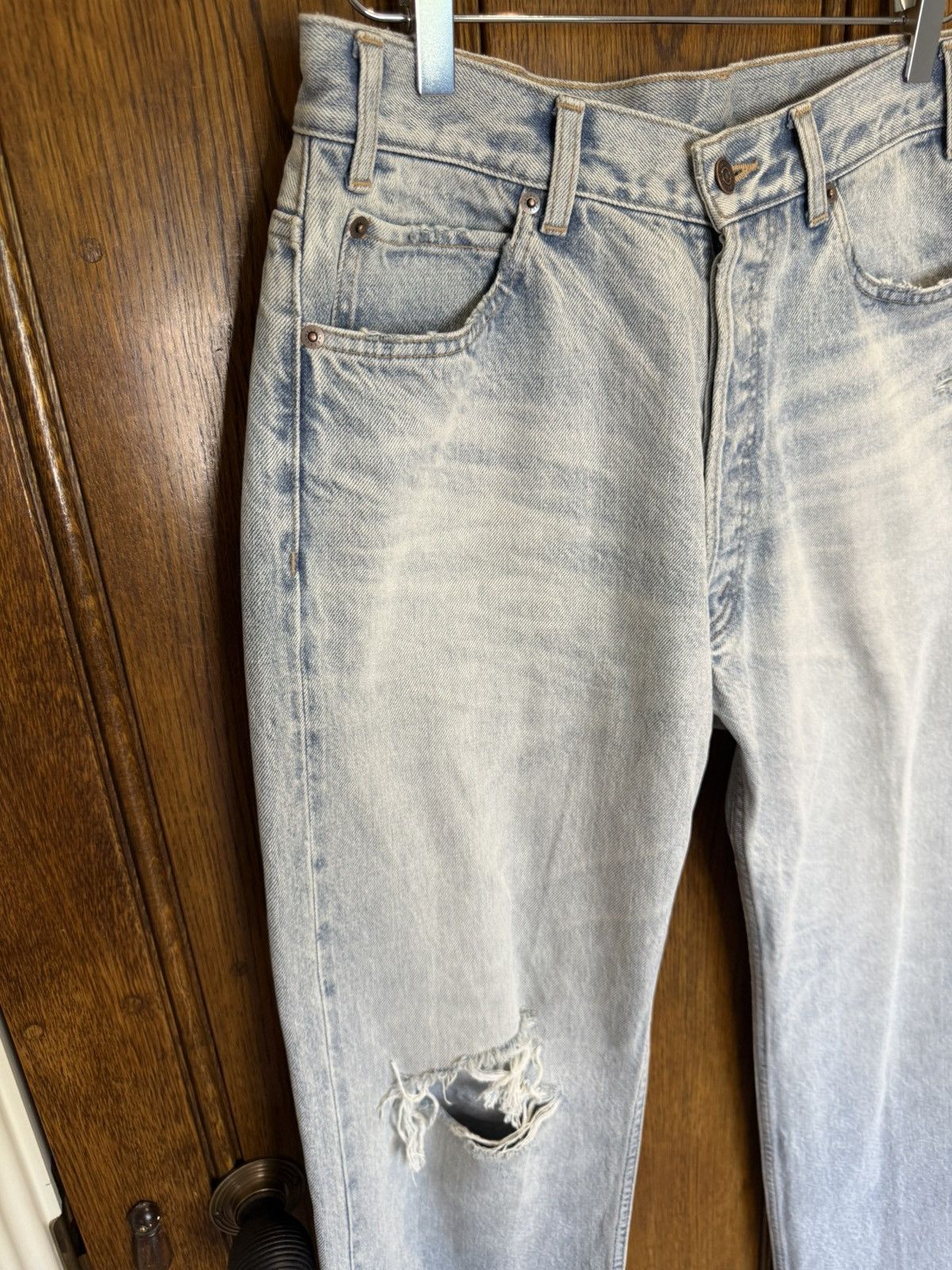 Celine $1.3k SS25 Celine knee rip Wesley jeans breezy point Hedi 30 Size US 30 / EU 46 - 13 Thumbnail