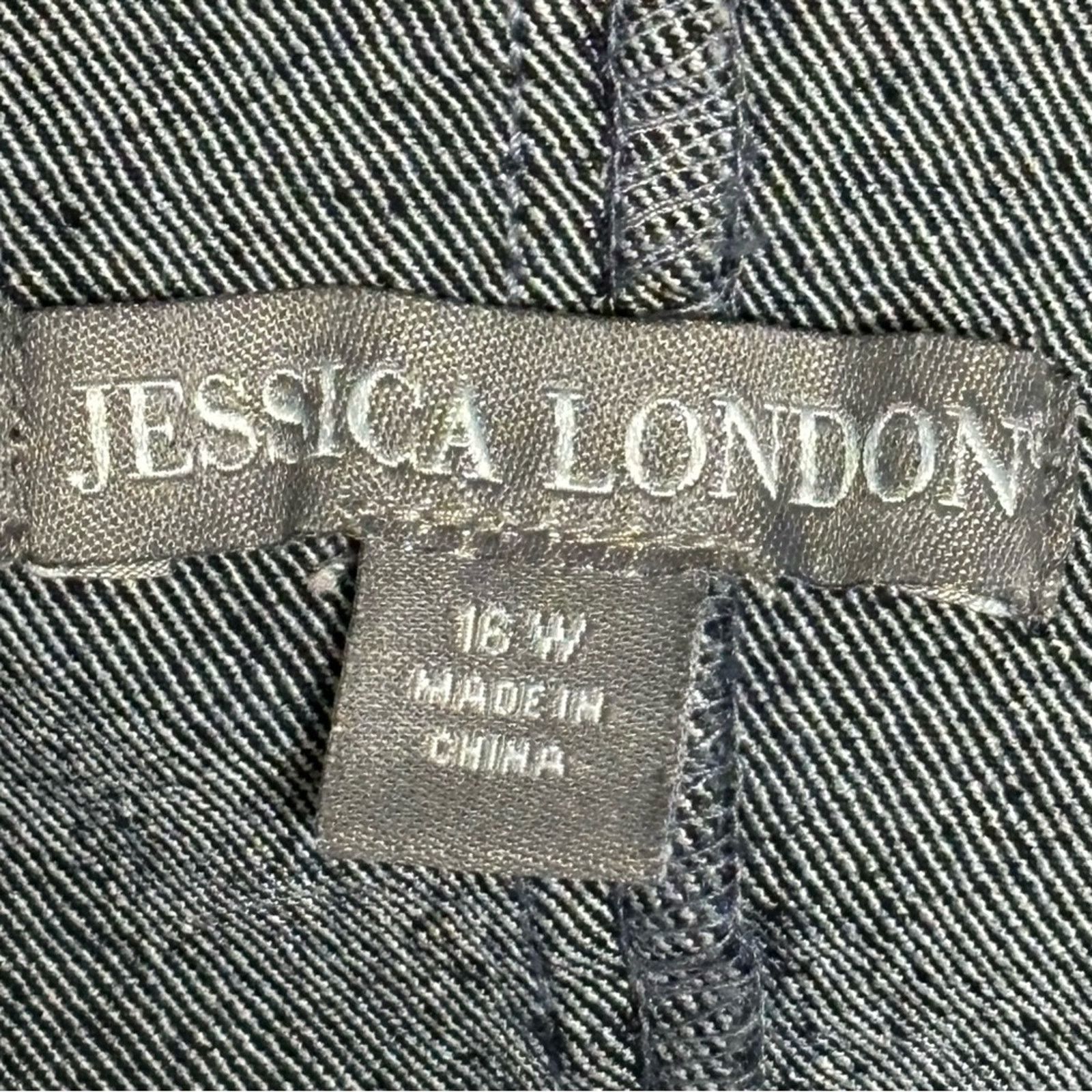 Other Jessica London Dark Wash Denim Jacket Size 16W Size XXL / US 16-18 / IT 52-54 - 3 Thumbnail