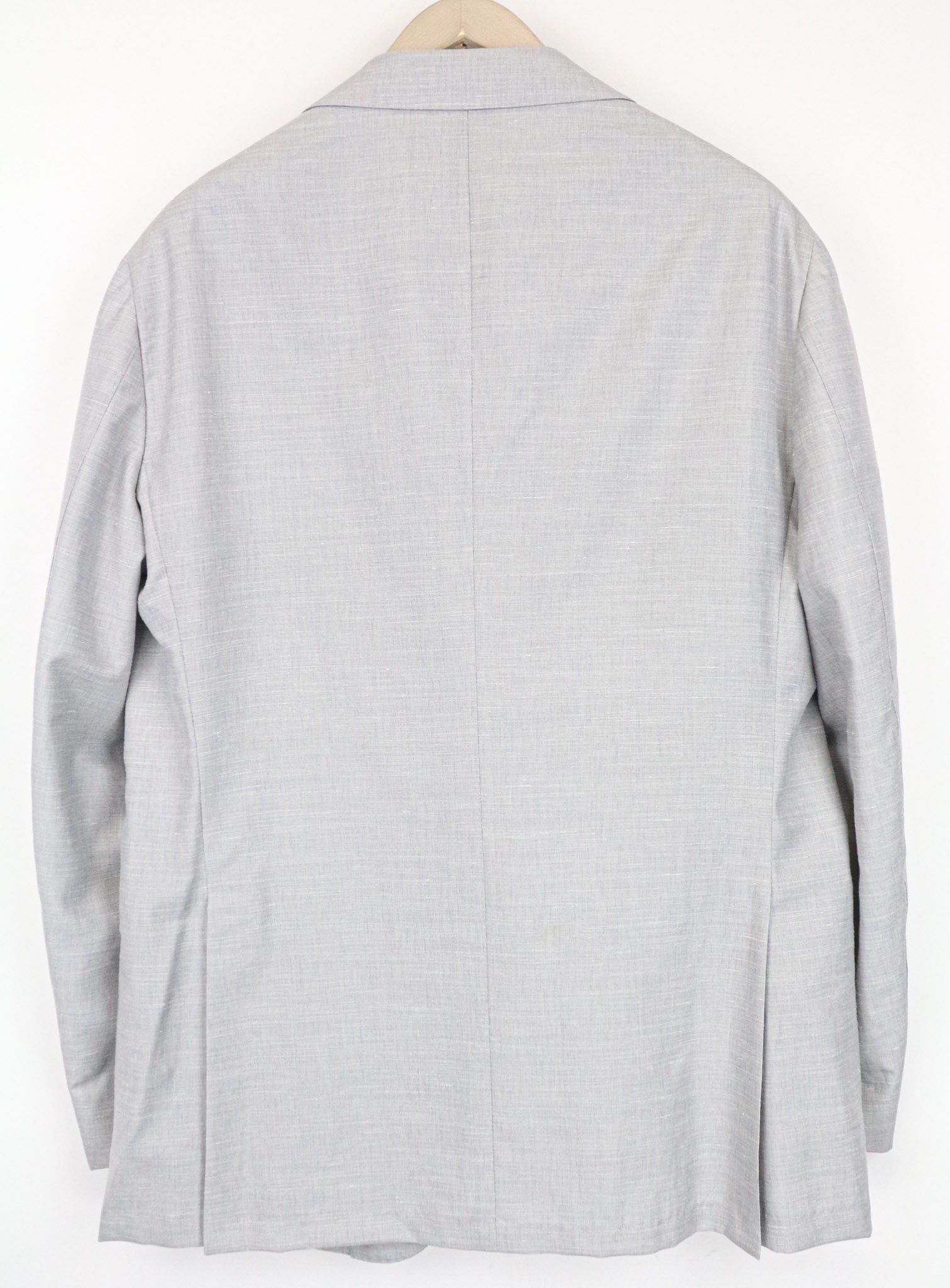Suitsupply HAVANA JETTED UK46R Grey Wool Silk Linen Suit 75297 Size 46R - 5 Thumbnail