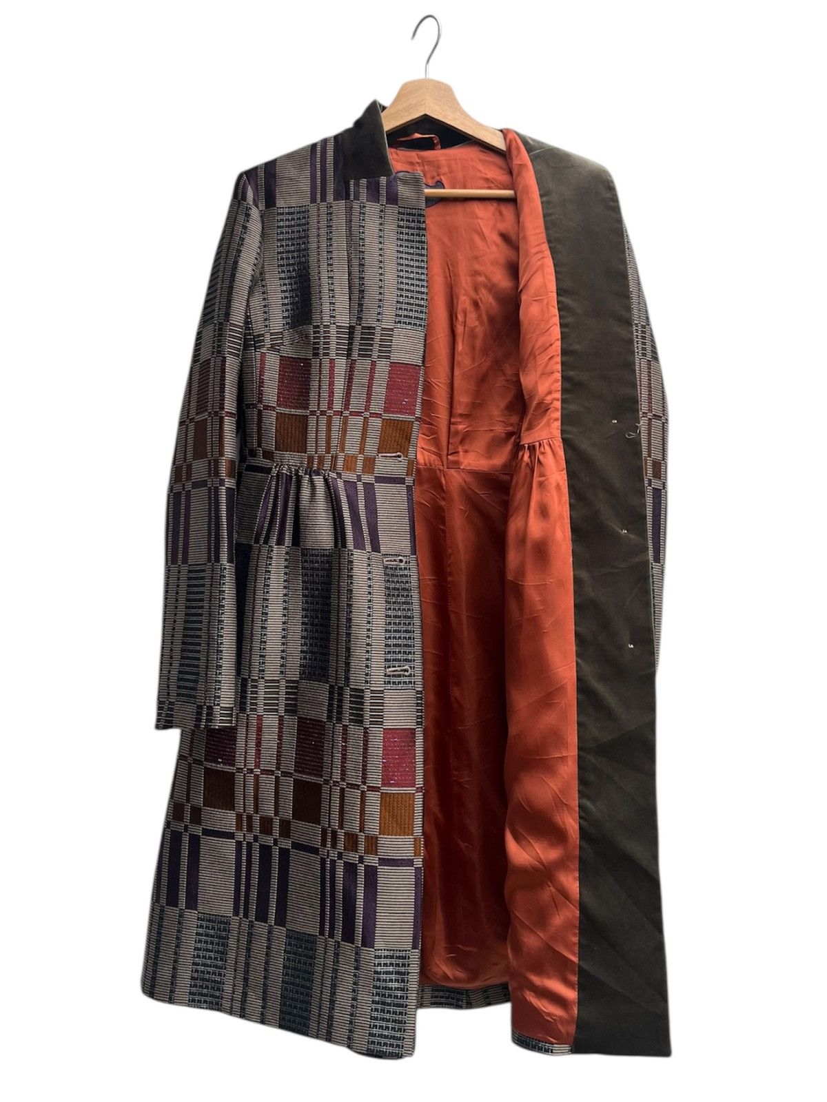 Etro Etro Milano Geometric Pattern Wool Jacquard Coat Size S / US 4 / IT 40 - 3 Thumbnail