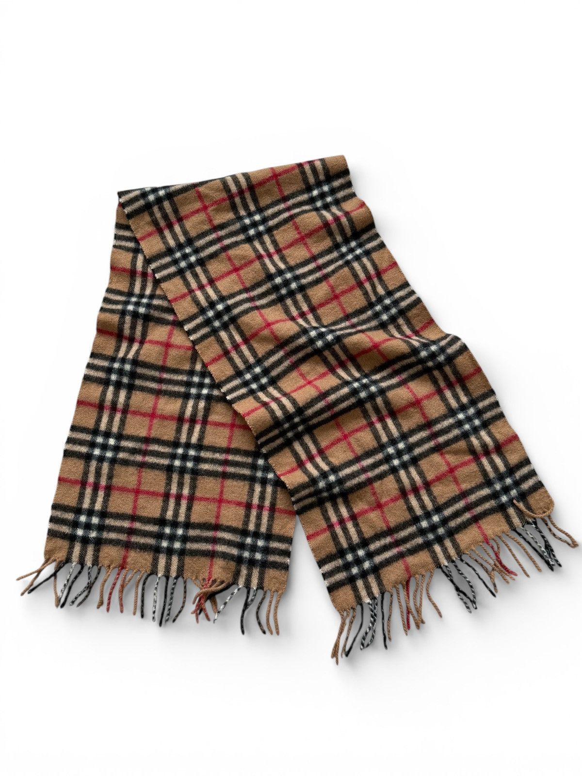 Burberry Burberry Cashmere Wool Nova Check Scarf Size ONE SIZE - 4 Thumbnail