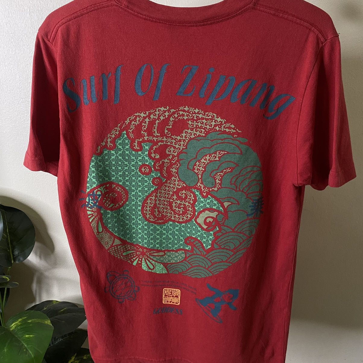 Vintage Vintage 2000s Team Goddess Surf of Zipang Surfing Tee Size US M / EU 48-50 / 2 - 2 Thumbnail