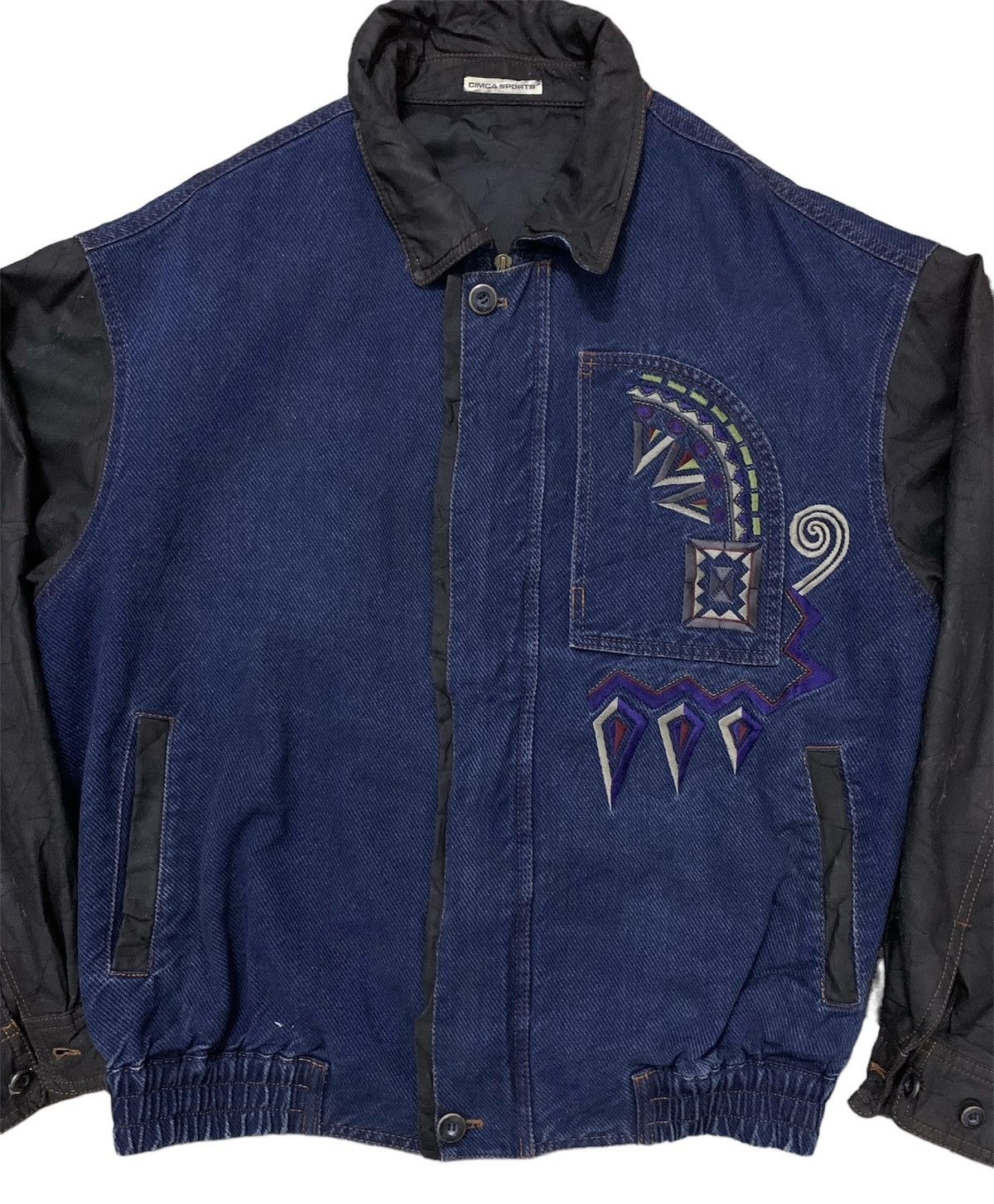 Other Vintage ART Denim/Varsity patch pocket Jacket(B) Size US L / EU 52-54 / 3 - 4 Thumbnail