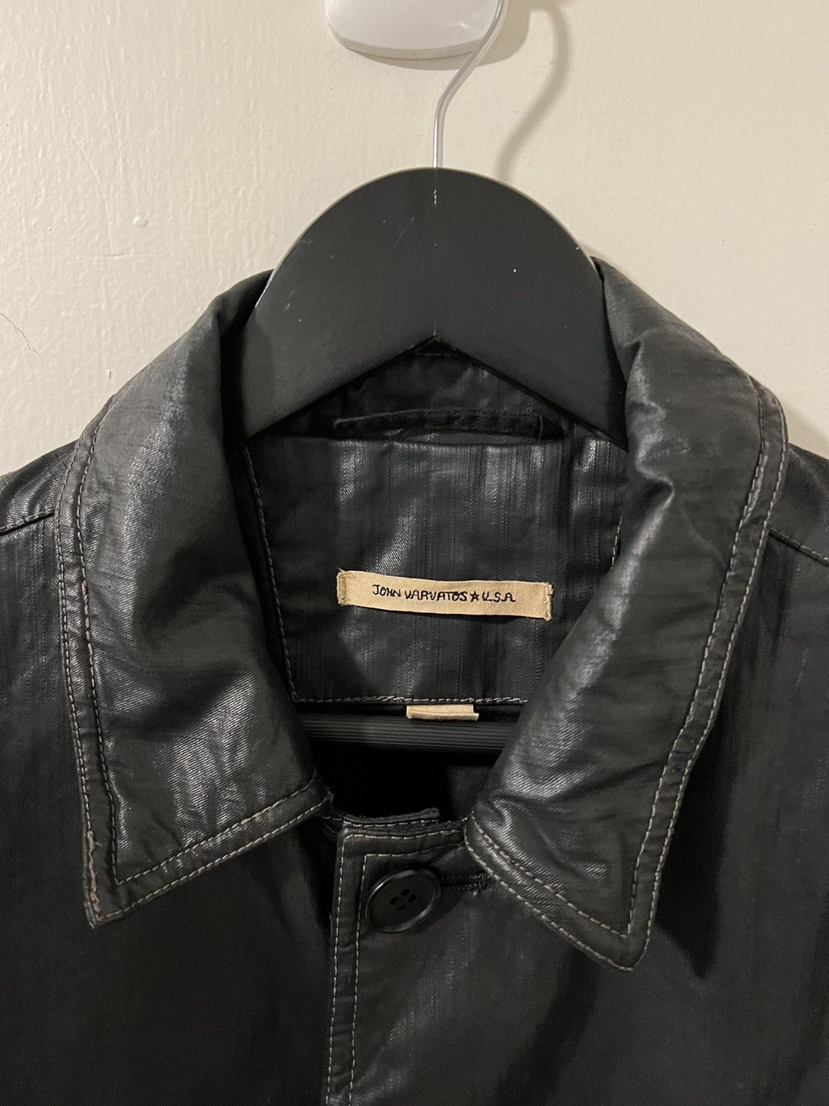 John varvatos waxed cotton jacket hotsell