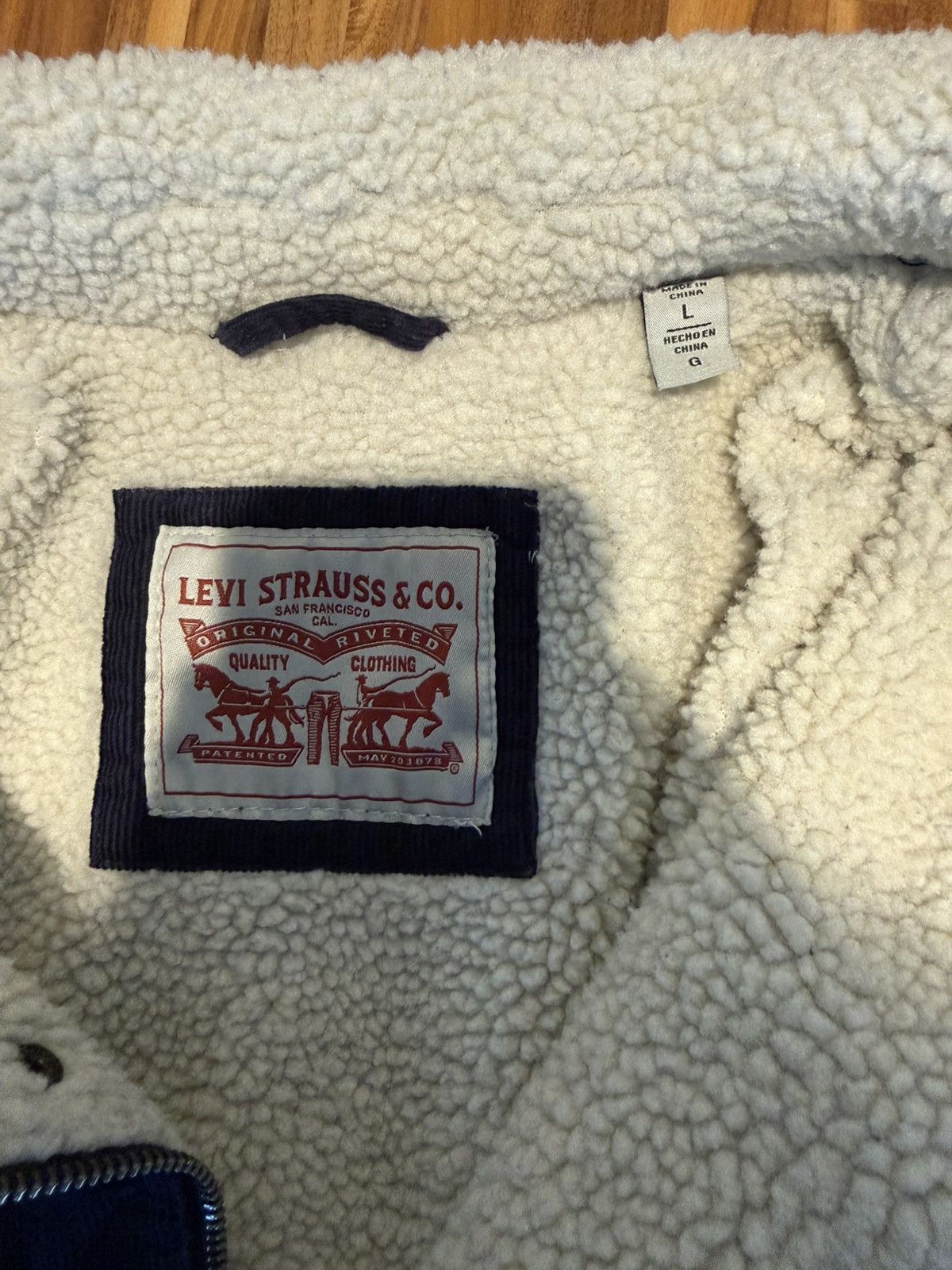 Levi's Levi’s Fleece Lined Corduroy Jacket Size US L / EU 52-54 / 3 - 3 Thumbnail