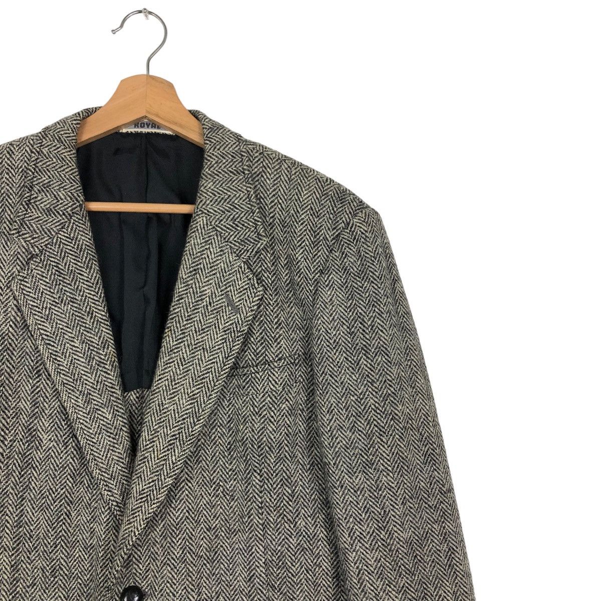Harris Tweed 🔥Vintage Harris Tweed Wool Double Breast Jacket Herringbone Size US M / EU 48-50 / 2 - 6 Thumbnail