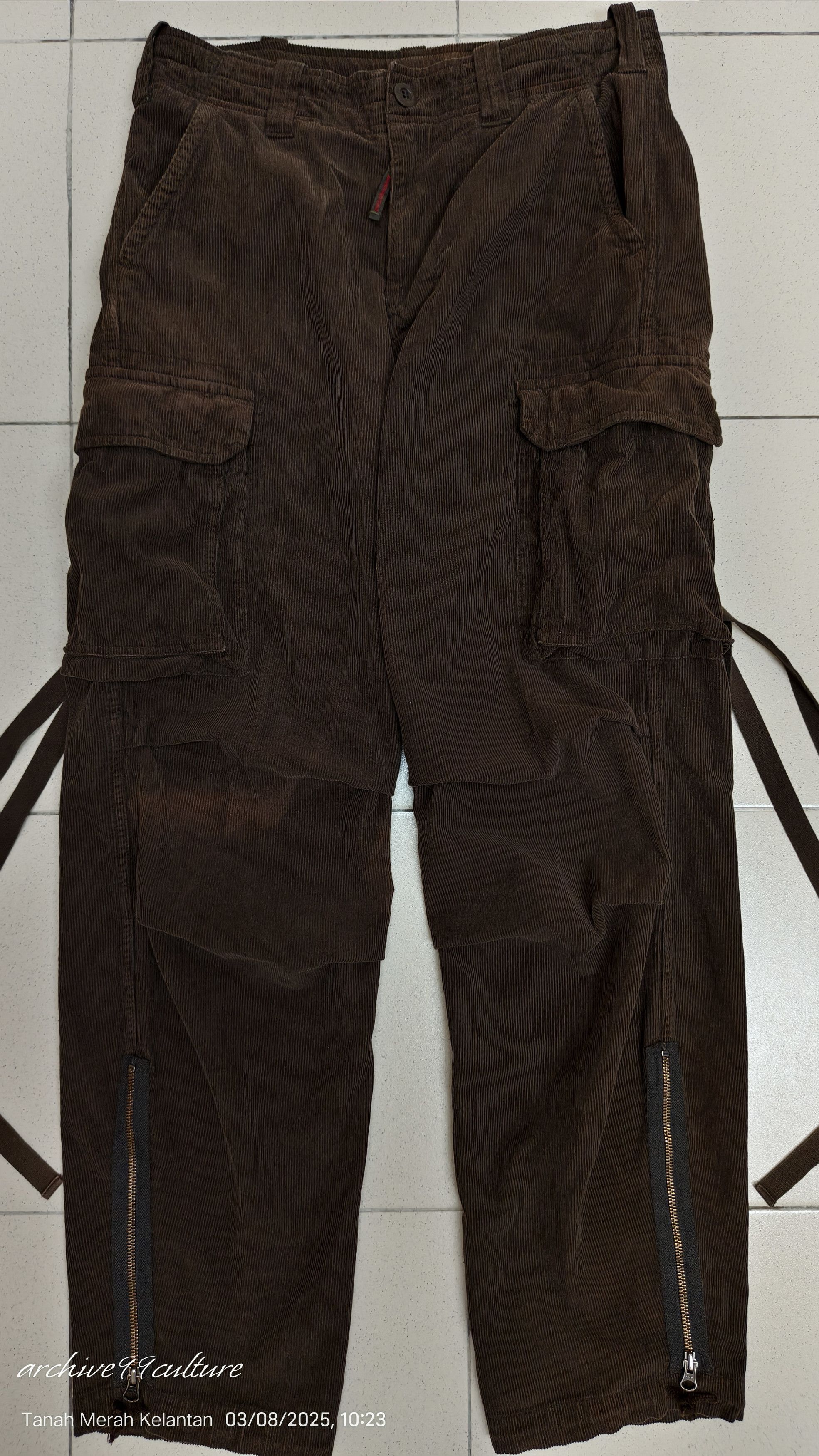 291295=Homme Arhive 2000 291295 Homme Parachute velvet pants Size US 31 - 8 Thumbnail