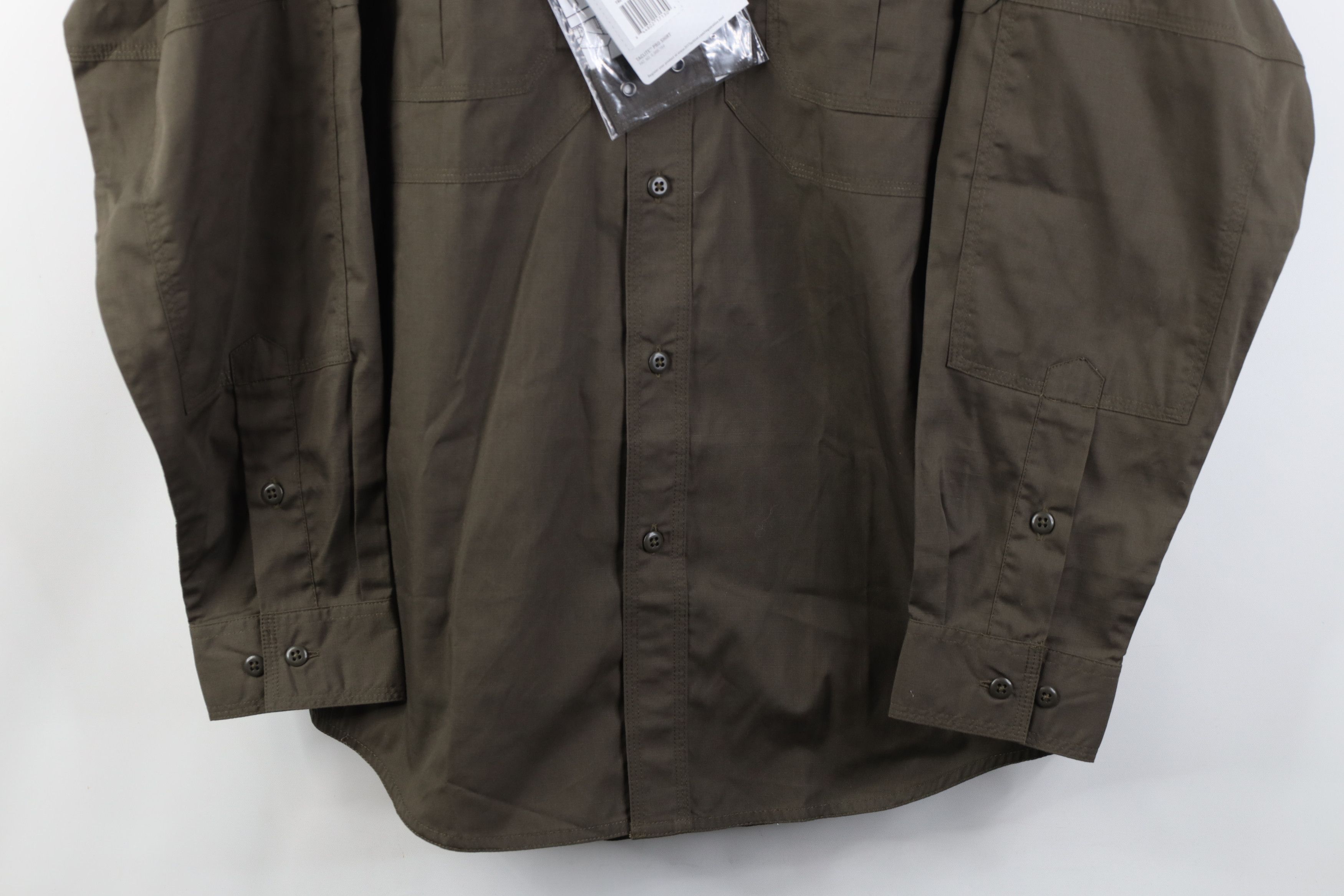 Vintage New 5.11 Tactical Series Taclite Pro Button Shirt Green Size US M / EU 48-50 / 2 - 3 Thumbnail