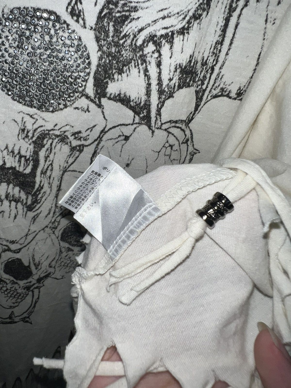 If Six Was Nine Oggetto poncho skull top ☠️🖤 Size ONE SIZE - 11 Thumbnail