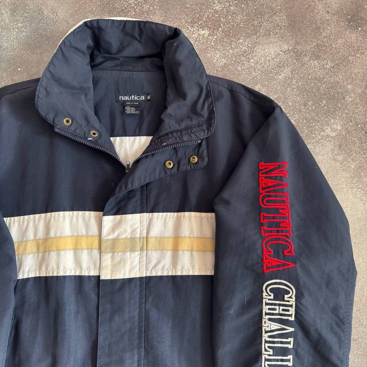 Nautica × Vintage 90s Nautica Vintage Outdoor Full Zip Jacket Size US XL / EU 56 / 4 - 3 Thumbnail