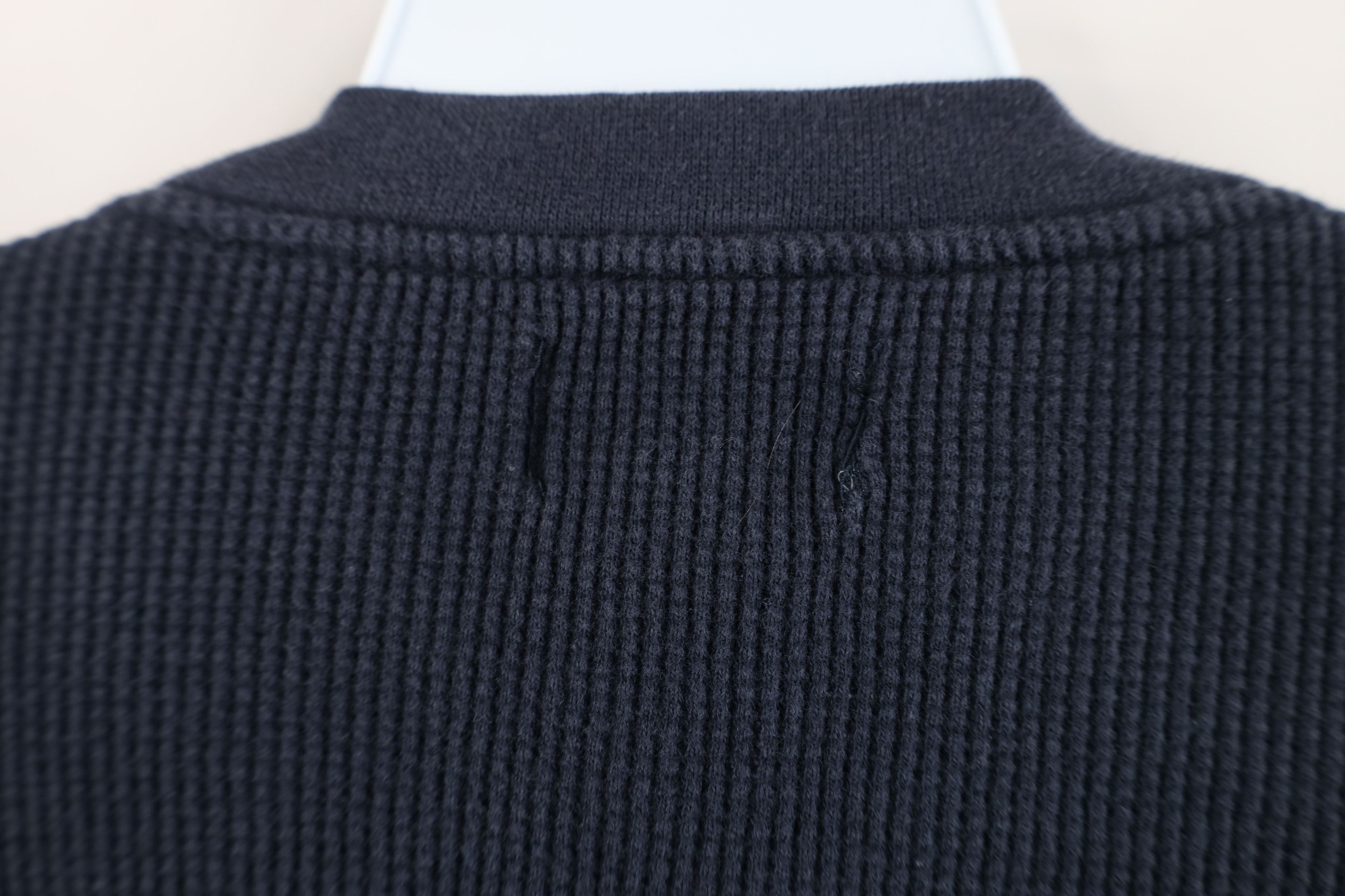 Vintage Vintage 90s Streetwear Thermal Waffle Knit Henley T-Shirt Size US XXL / EU 58 / 5 - 10 Thumbnail