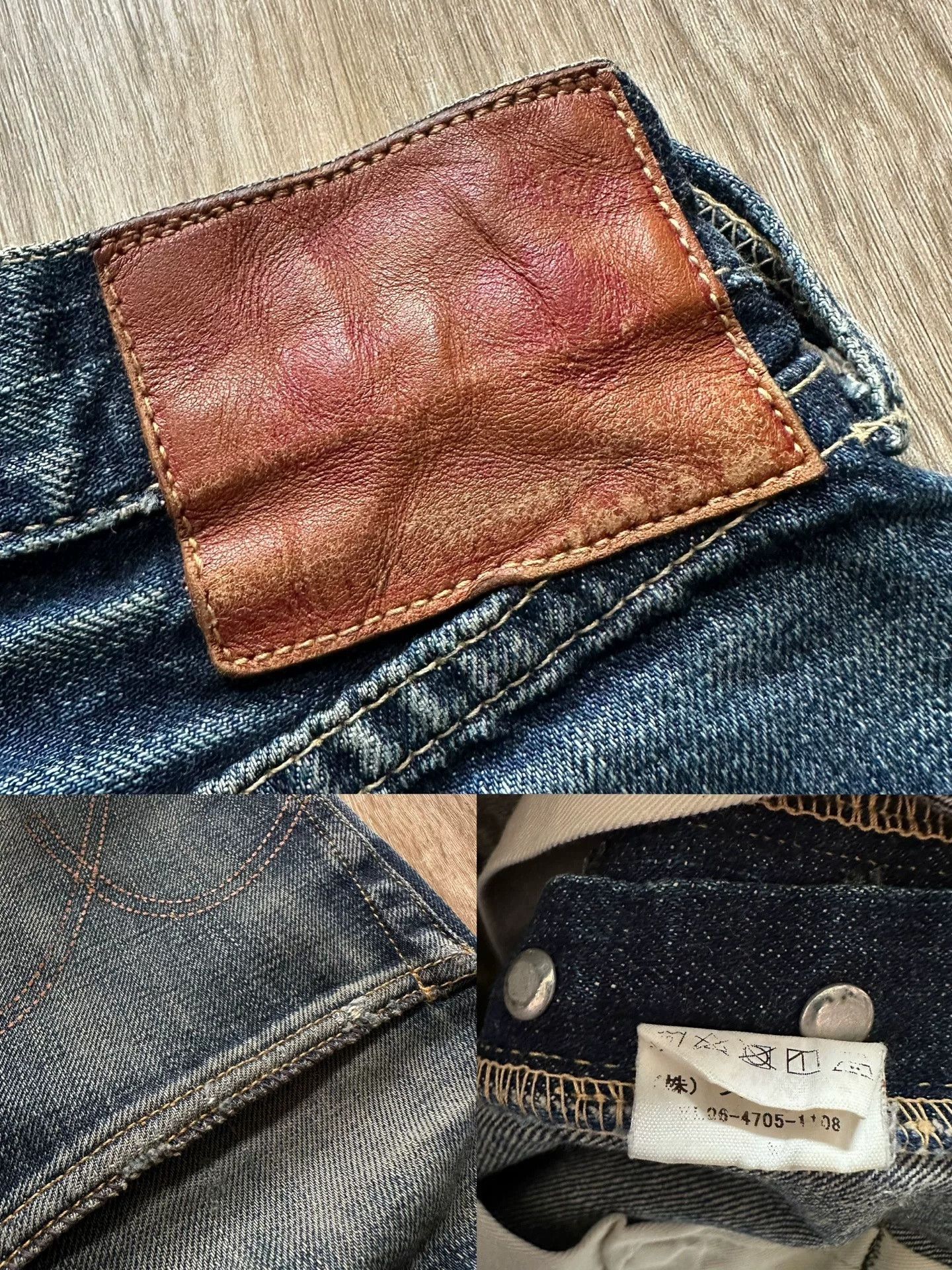 Full Count & Co. Fullcount 1100EX-17 Limited Raw Denim Jeans Size US 30 / EU 46 - 7 Thumbnail
