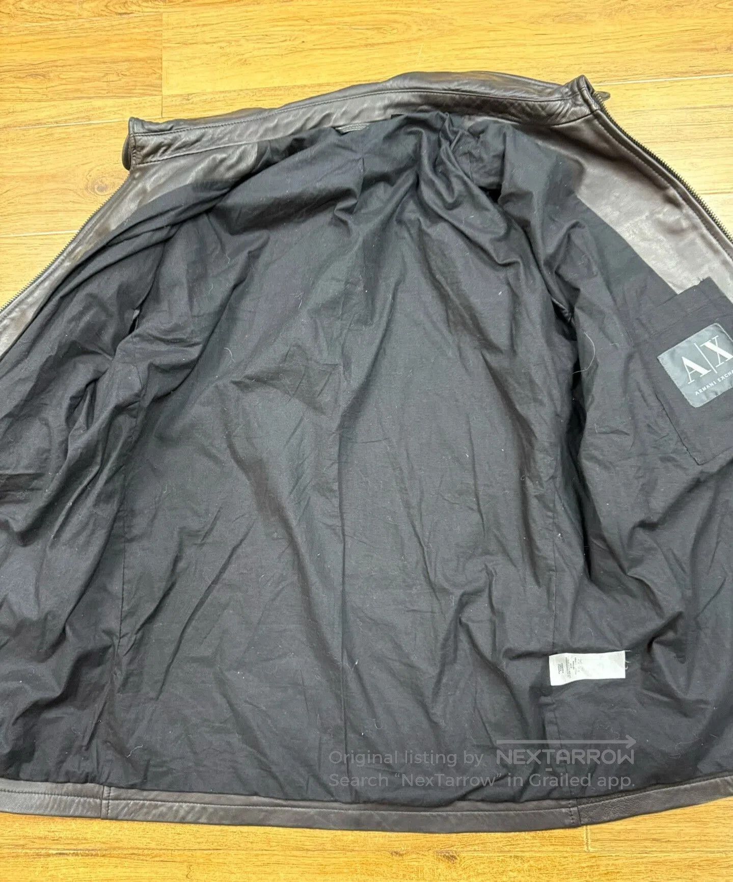 Armani Exchange Armani Exchange Men's Leather Jacket XL. Size US XL / EU 56 / 4 - 3 Thumbnail