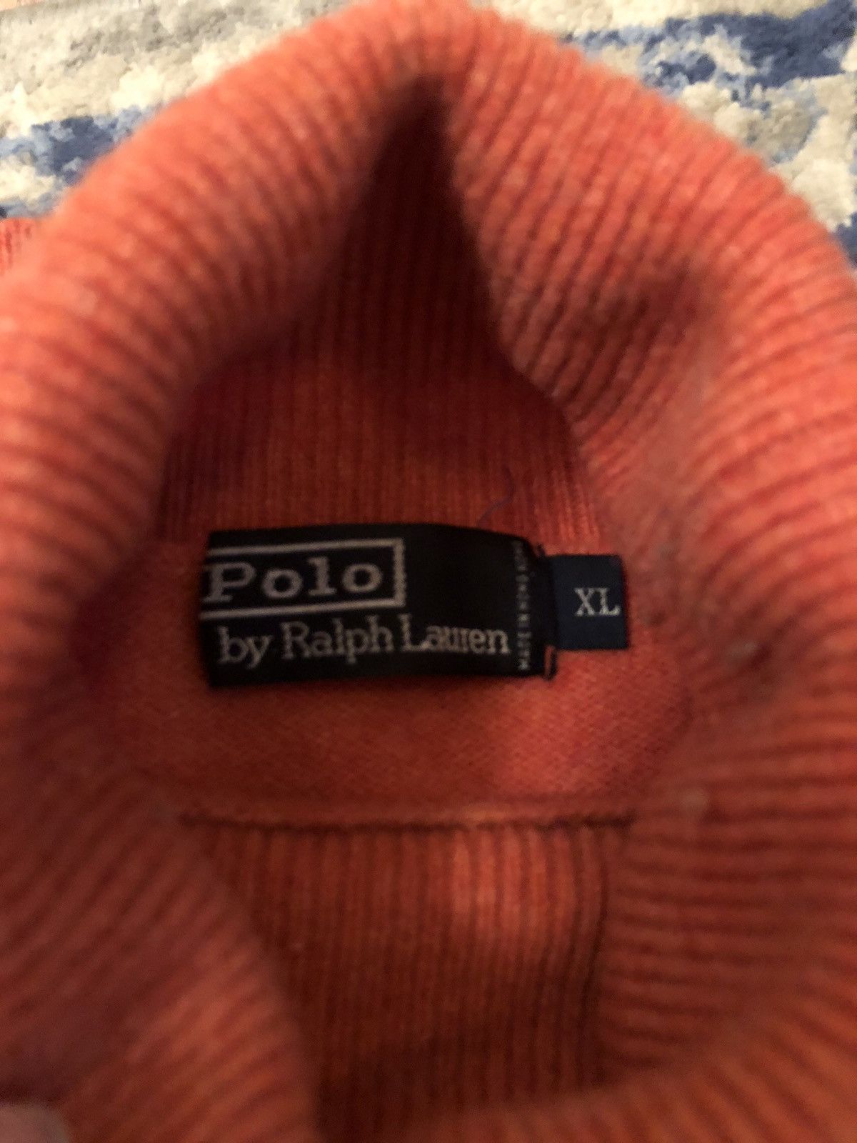 Polo Ralph Lauren Orange Polo Turtleneck Size US XL / EU 56 / 4 - 5 Thumbnail