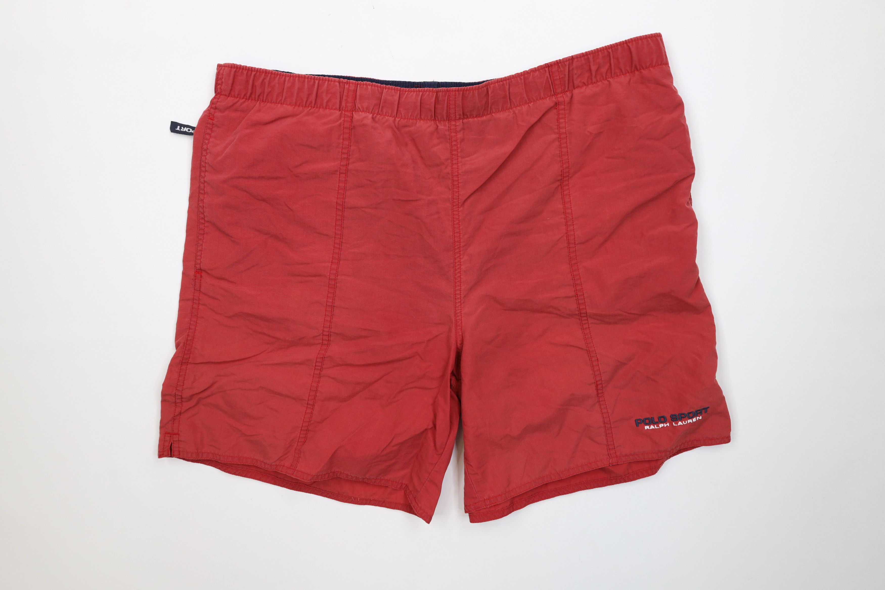 Polo Ralph Lauren AS IS Vintage 90s Polo Sport Ralph Lauren Spell Lined Shorts Size US 34 / EU 50 - 1 Thumbnail