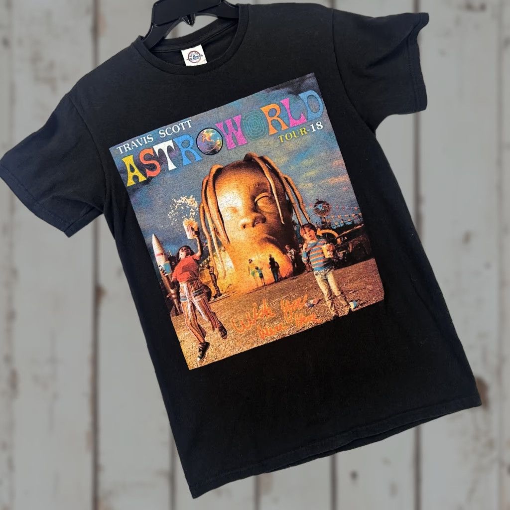 Delta Travis Scott Astroworld Shirt Mens Small Black Tour 2018 Wish You Were Here Tee Size US S / EU 44-46 / 1 - 1 Thumbnail