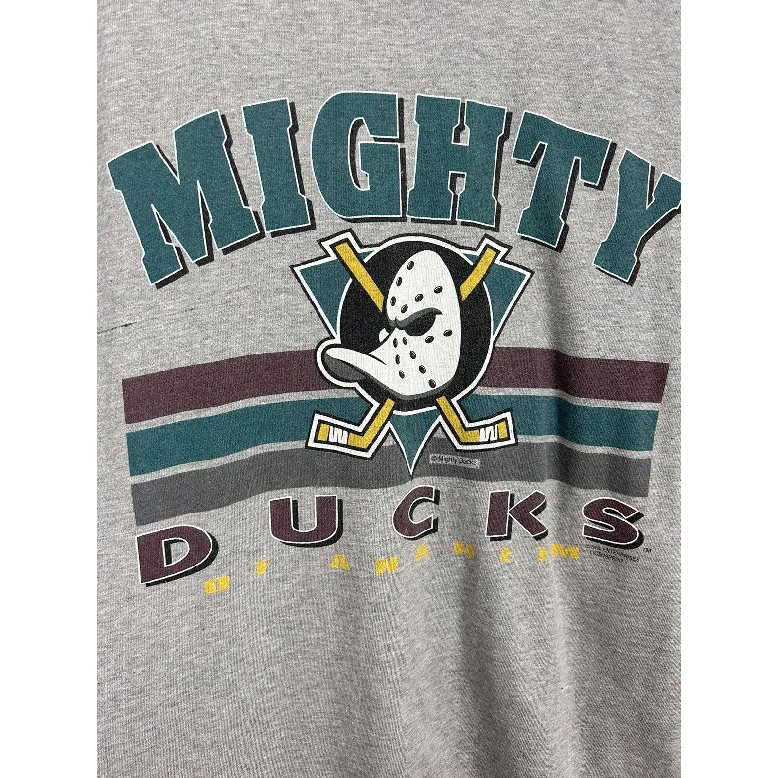 NHL 90s Vintage The Mighty Ducks NHL Sleeveless Tank Top Size US XL / EU 56 / 4 - 2 Thumbnail