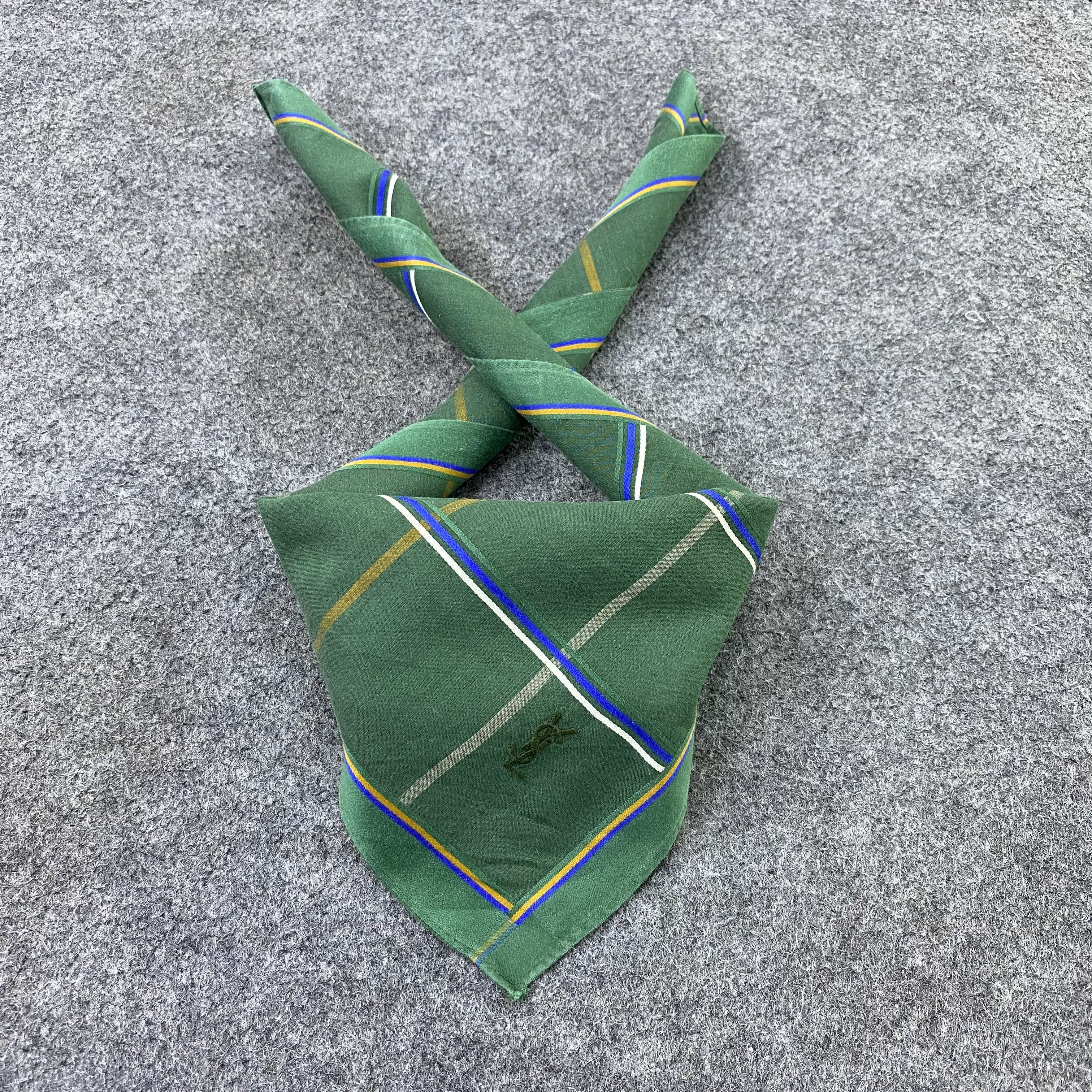 Yves Saint Laurent YSL Handkerchief Neckerchief Bandana-B1748 Size ONE SIZE - 2 Thumbnail