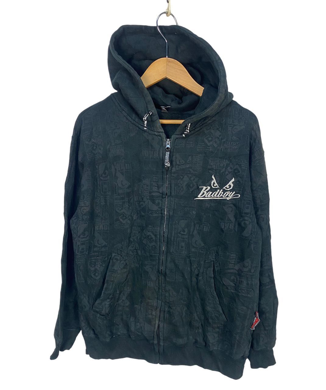 Badboy fullprint embroidered logo zipper hoodie