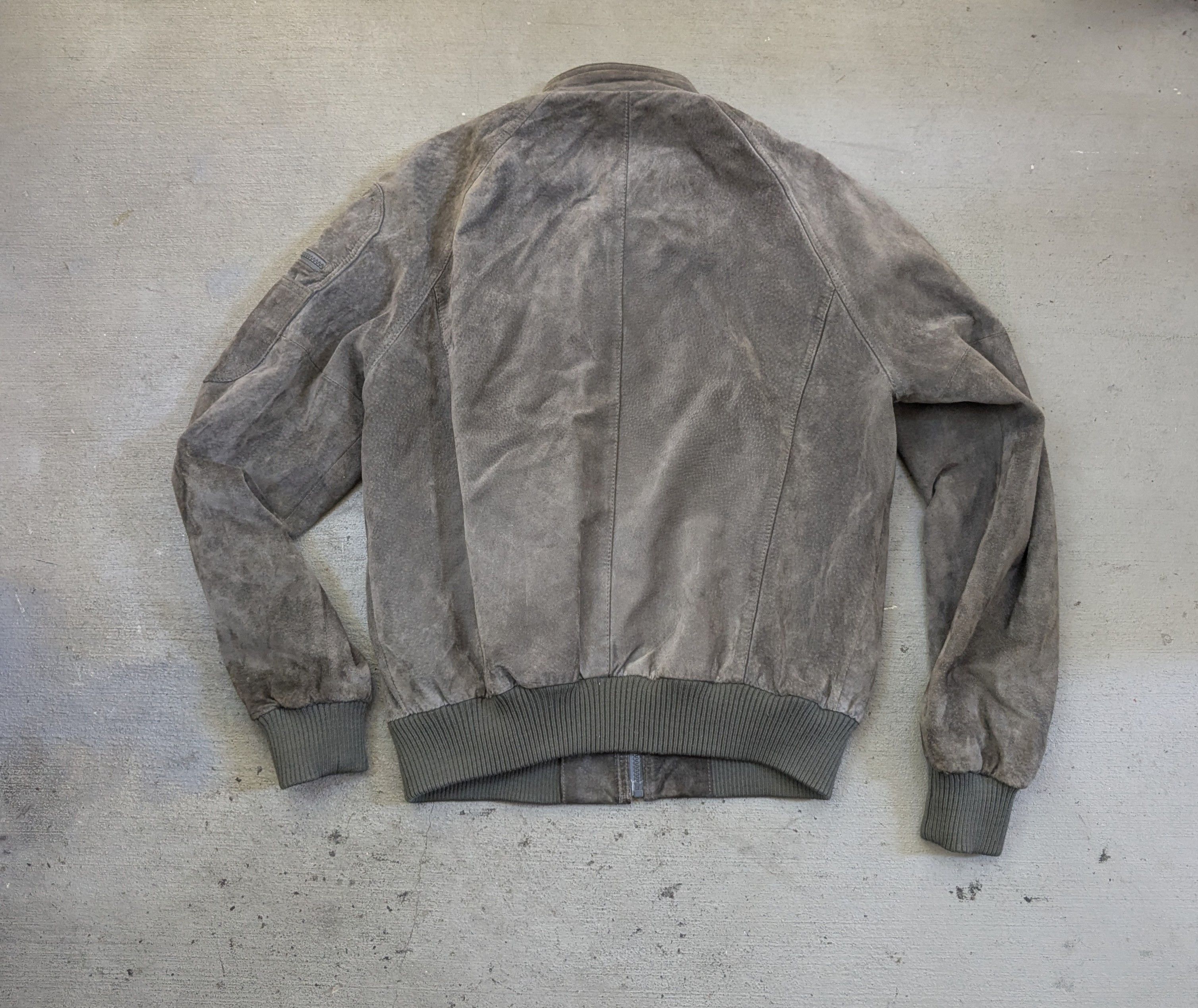 Saks Fifth Avenue Vintage Sak's Fifth Avenue Suede Jacket Gray 42 Large Bomber Size US L / EU 52-54 / 3 - 12 Thumbnail