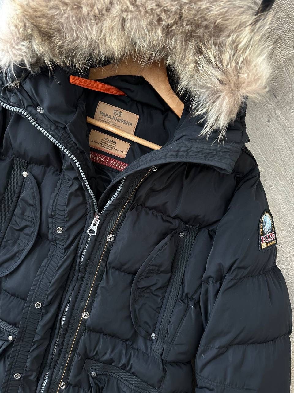 Parajumpers × Vintage Vintage Parajumpers Womens Black Parka Long Puffer Jacket Size XL / US 12-14 / IT 48-50 - 17 Thumbnail