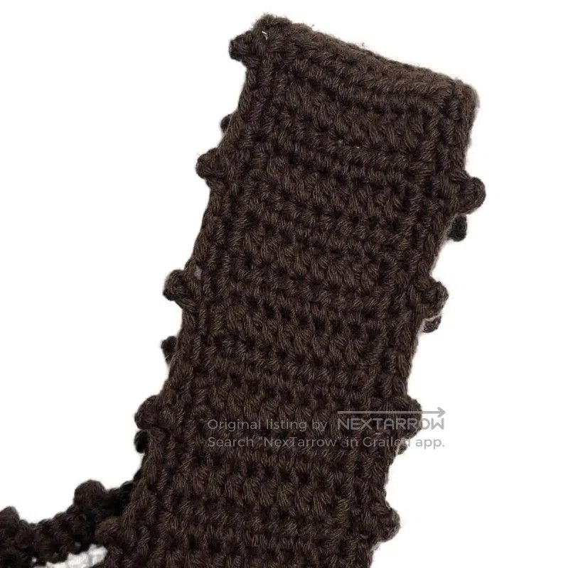 Miu Miu Miu Miu Brown Cotton Knitted Pullover . Size M / US 6-8 / IT 42-44 - 3 Thumbnail