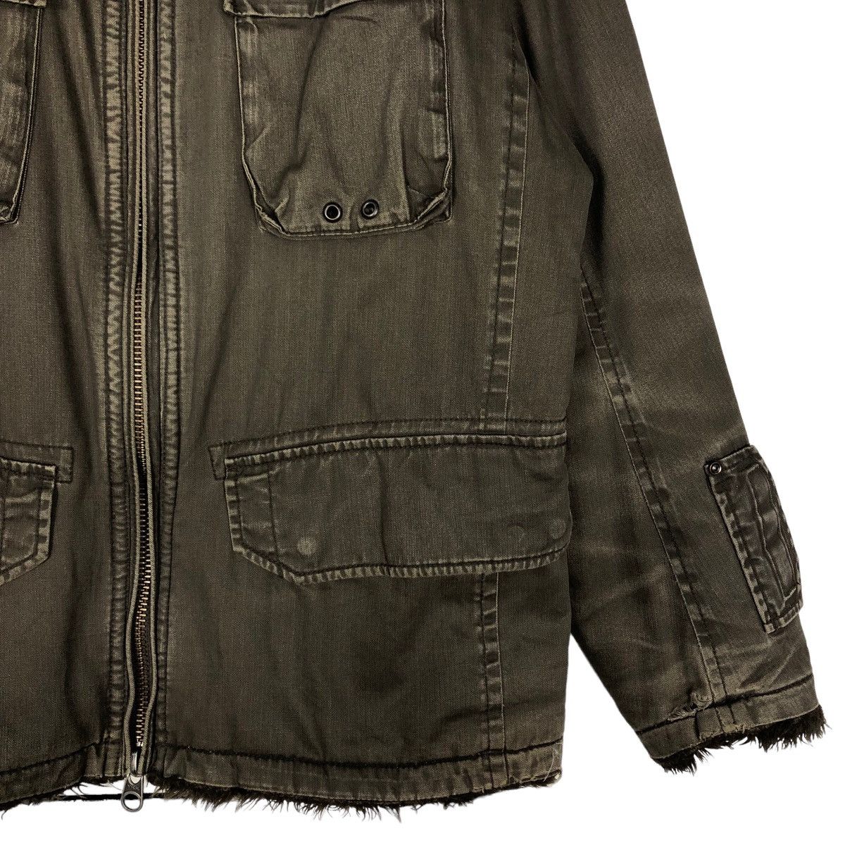 Japanese Brand 🔥Vintage Biker Jacket Military Design Cargo Chore Chevignon Size US L / EU 52-54 / 3 - 5 Thumbnail