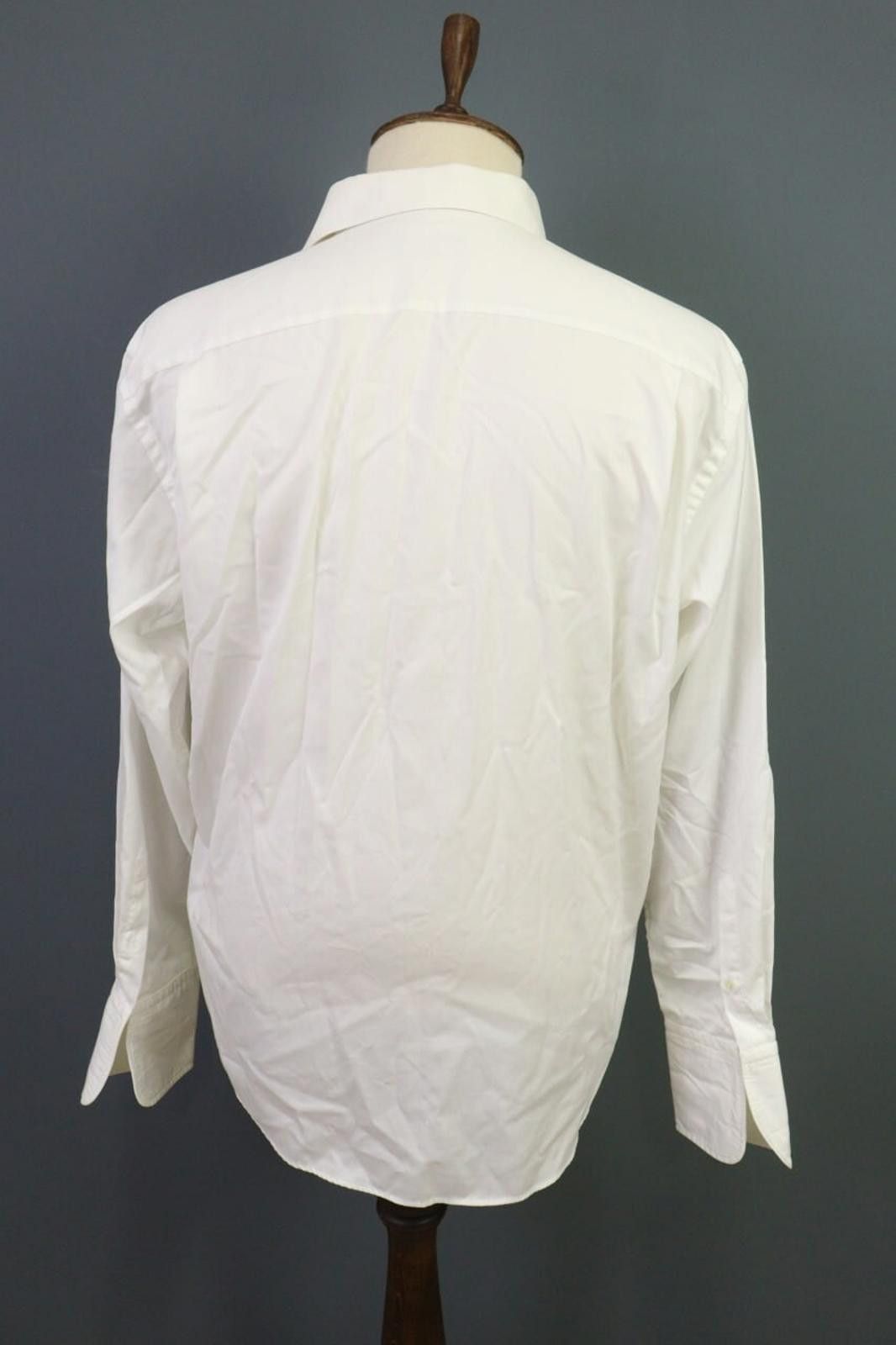 Eton Eton White Cotton Collared Down Dress Shirt Size 43 Size 38R - 6 Thumbnail