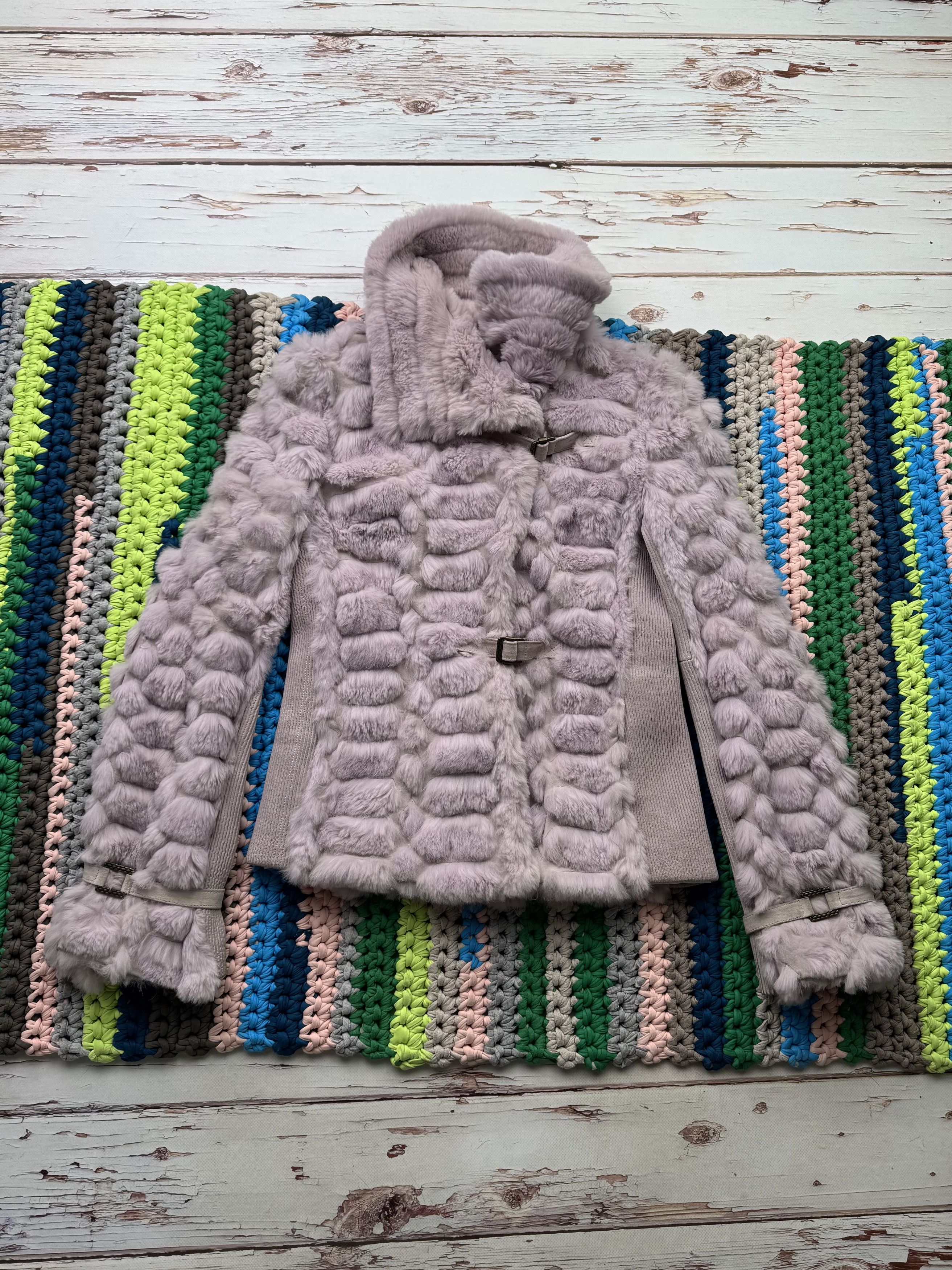 Roberto Cavalli Just Cavalli 2009 Lapin Fur Jacket (V15) Size M / US 6-8 / IT 42-44 - 1 Thumbnail