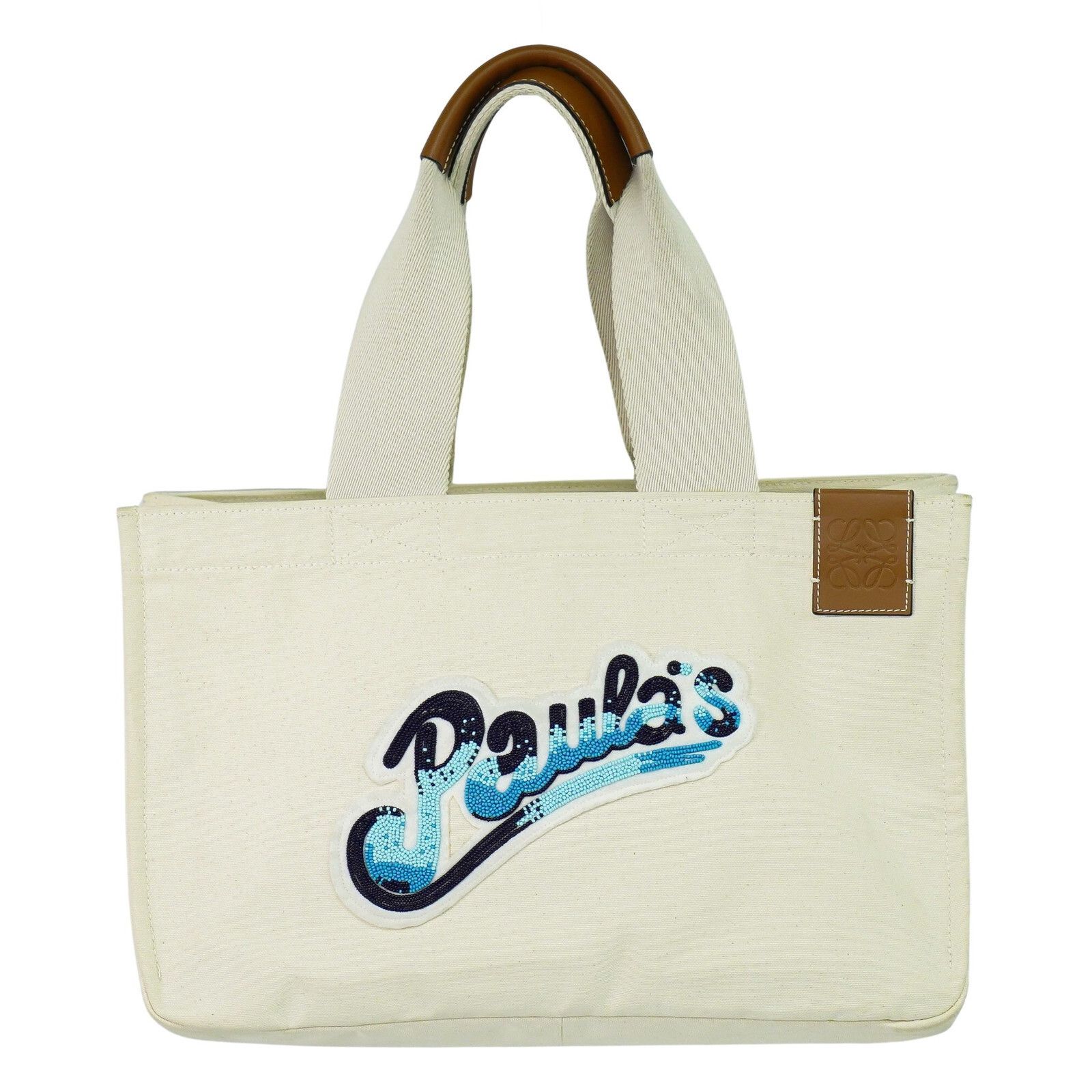 Loewe Loewe Paula's Ibiza Tote Canvas with Applique Size ONE SIZE - 1 Thumbnail