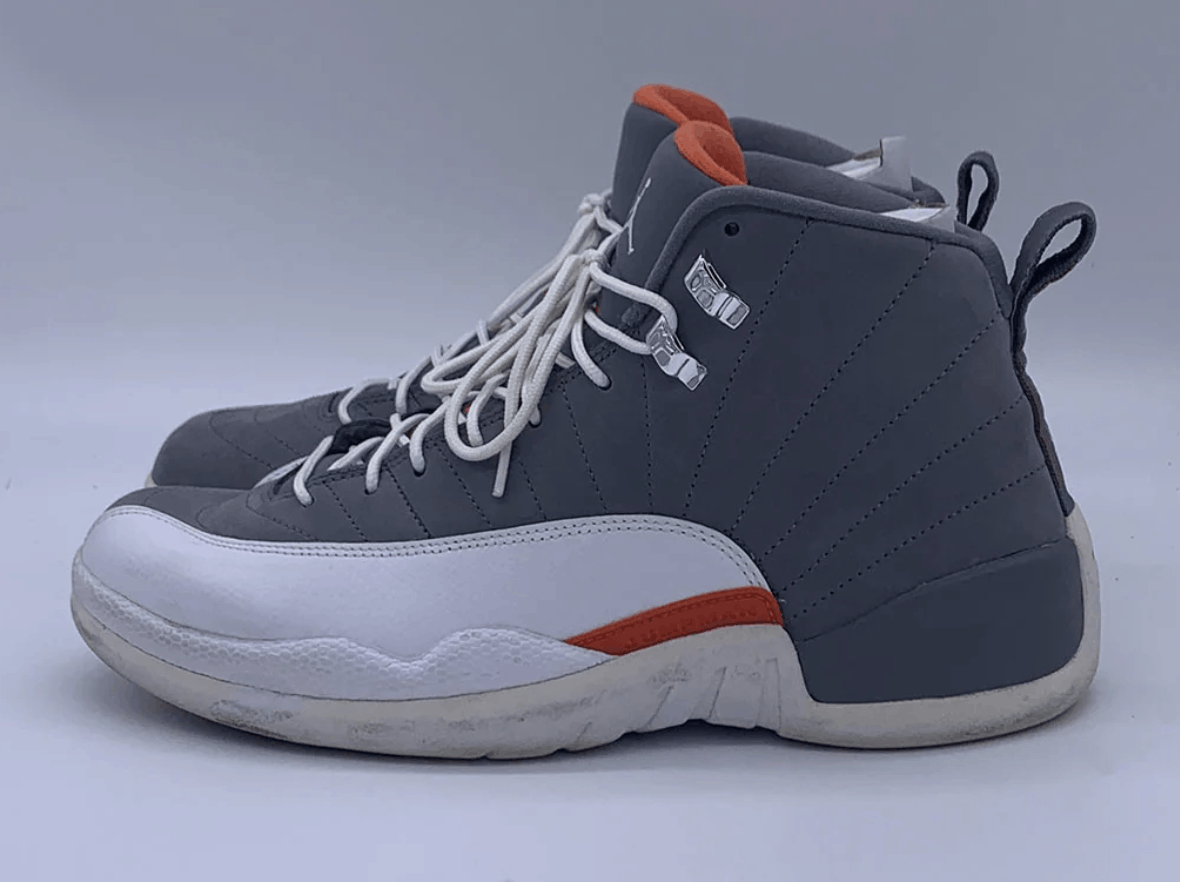 Jordan Brand Air Jordan 12 XII Retro 130690-012 Cool Grey Team Orange Size US 10.5 / EU 43-44 - 3 Thumbnail