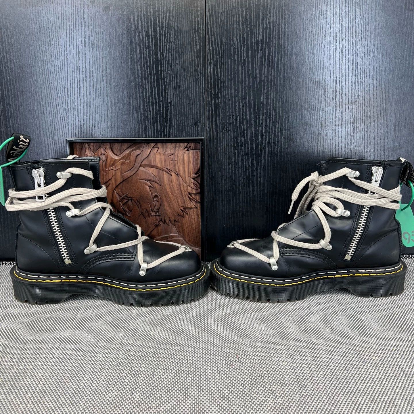 Dr. Martens × Rick Owens RO DR Martin Boots, Black, Size 40, Celebrity Style Size US 7 / EU 40 - 5 Thumbnail